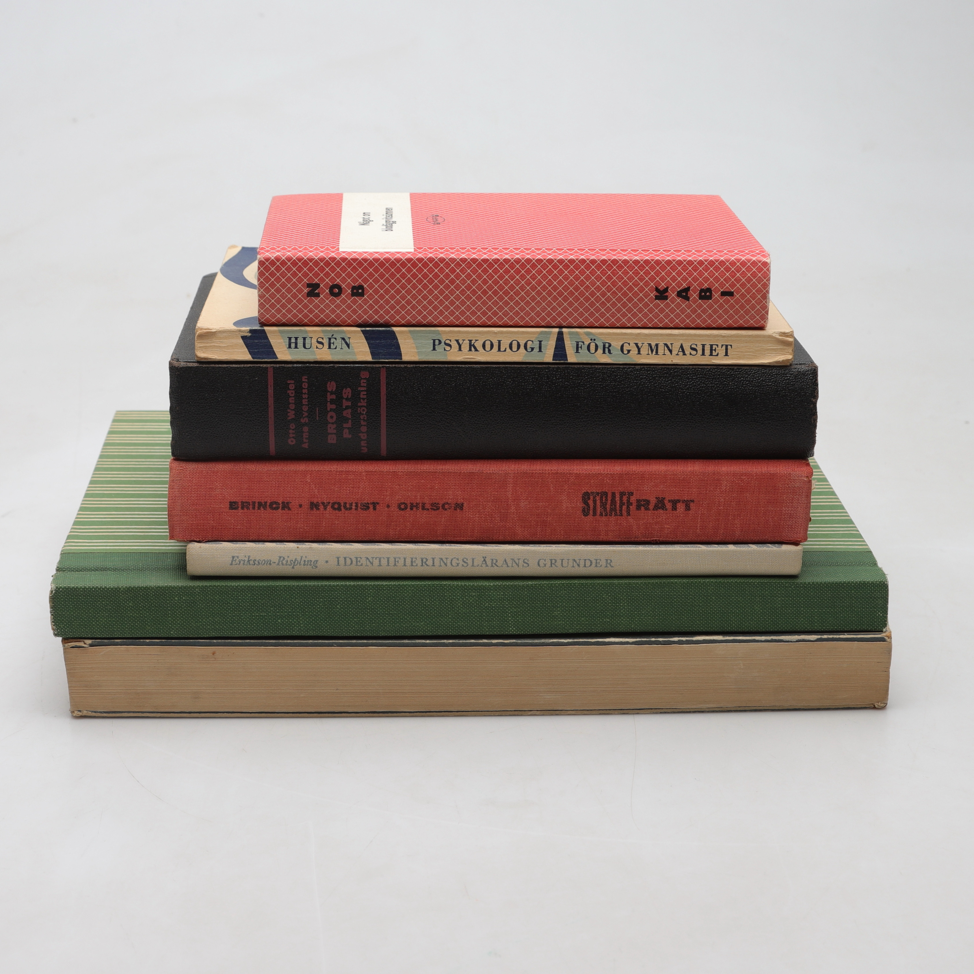 LÄROBÖCKER, 7 st, 1950/60-tal, främst om polisutbildning och juridik.