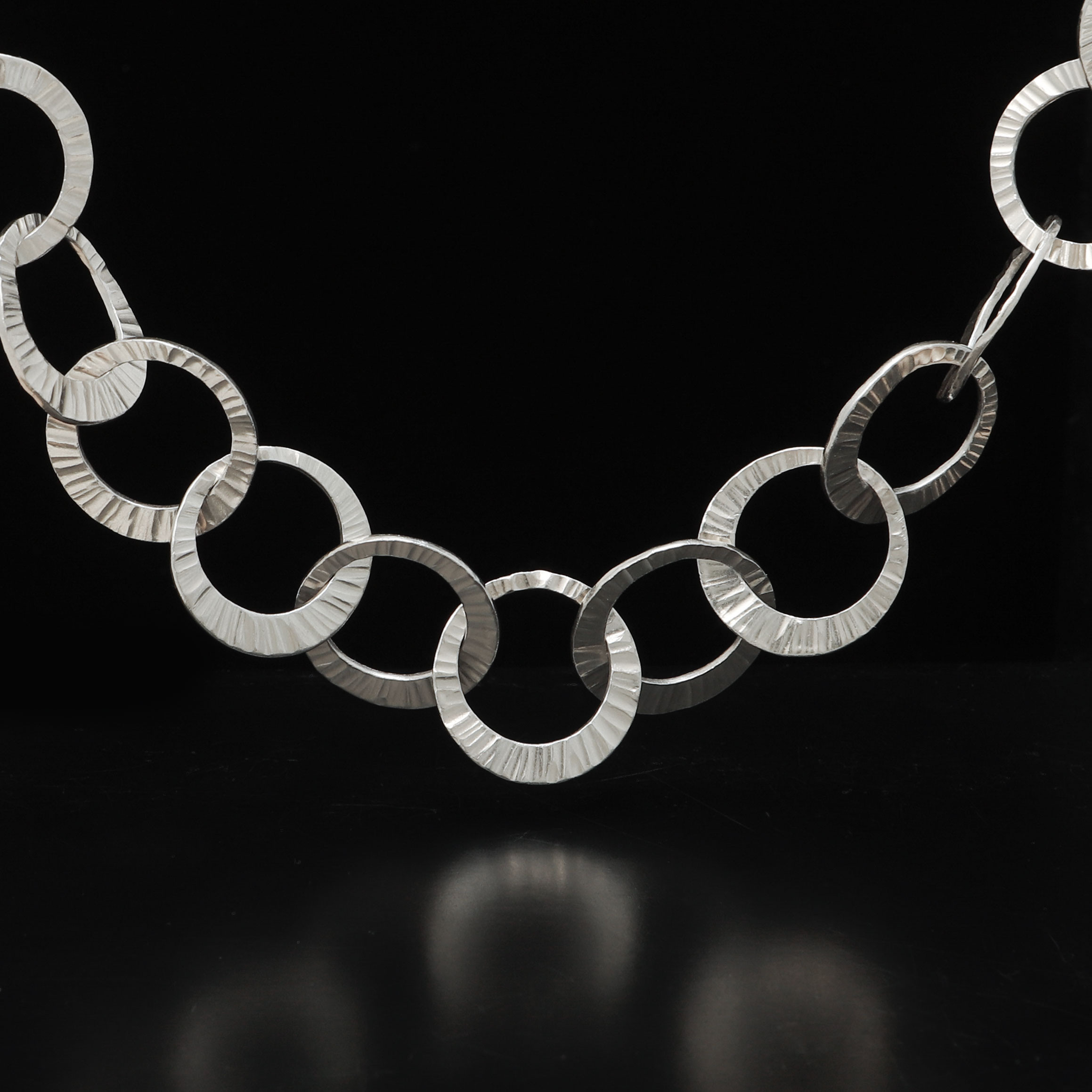 SVEN-ERIK HÖGBERG. Halskedja, silver, Göteborg, 1980.