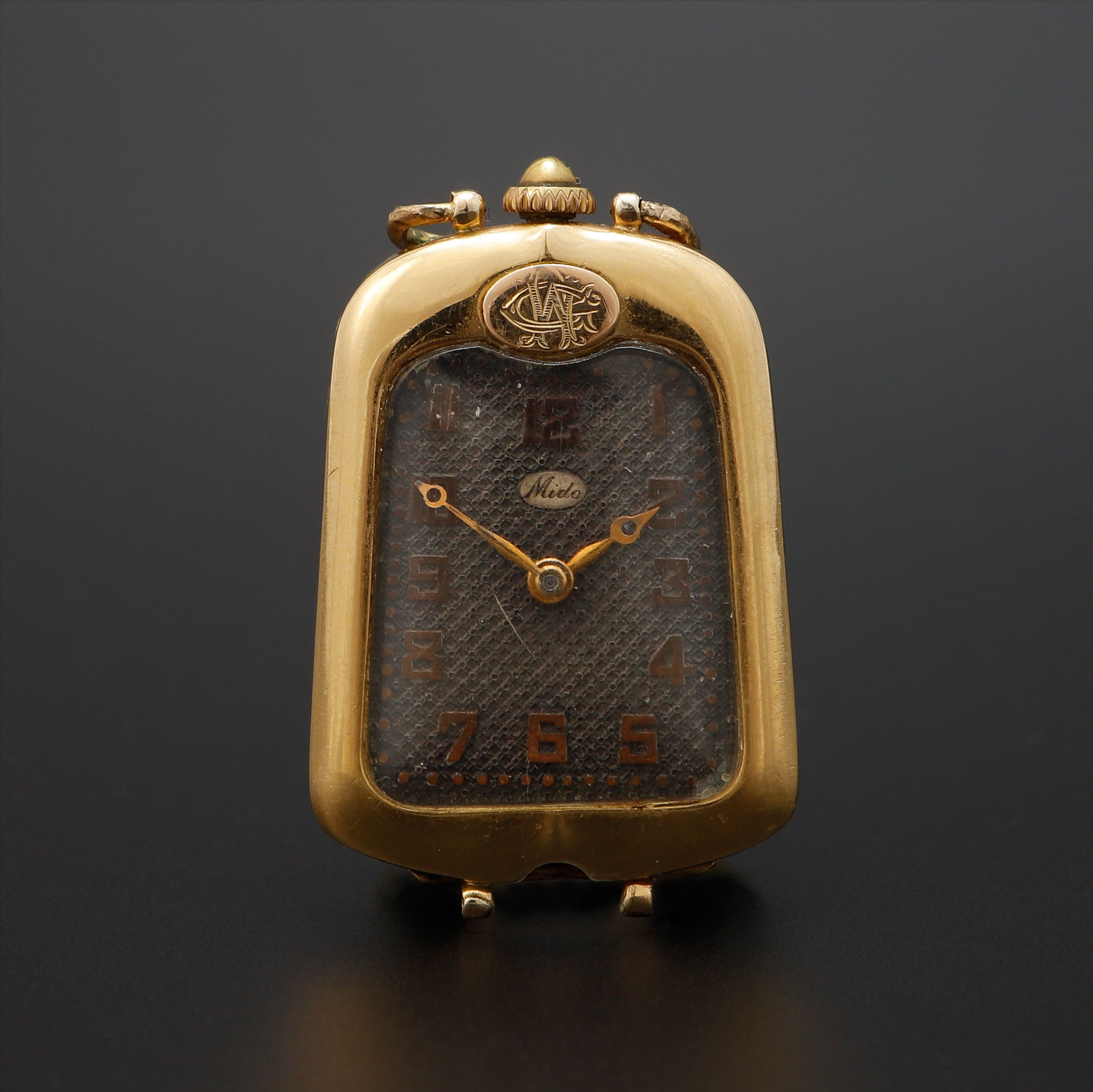 ARMBANDSUR, Mido, "Radiator" 18k guld, manuell, 1930-tal.