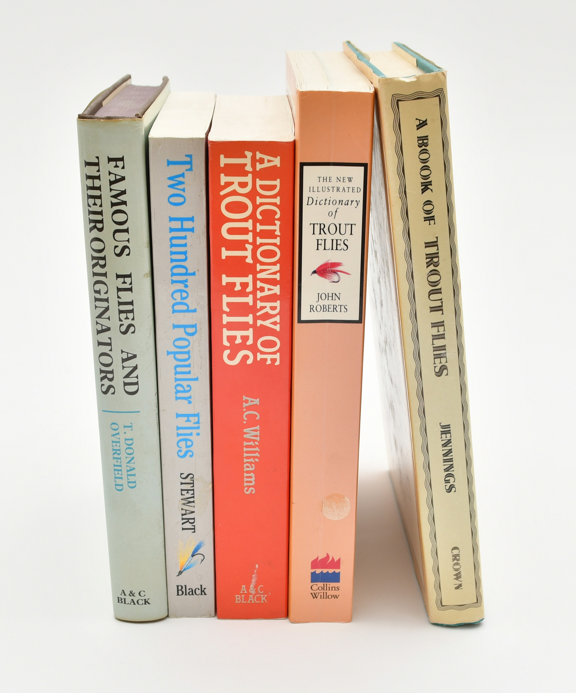 Böcker om flugor för fiske. 5 Volymer.