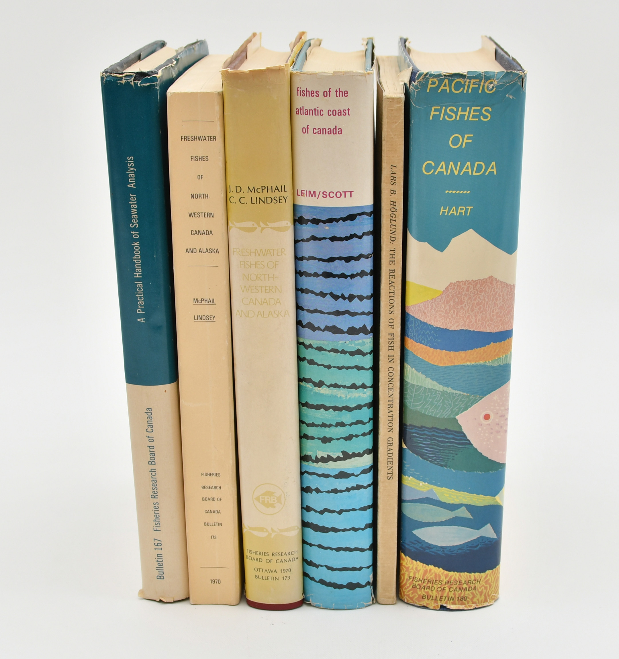 Kanadas fiskar & fiske studier. 6 Volymer.