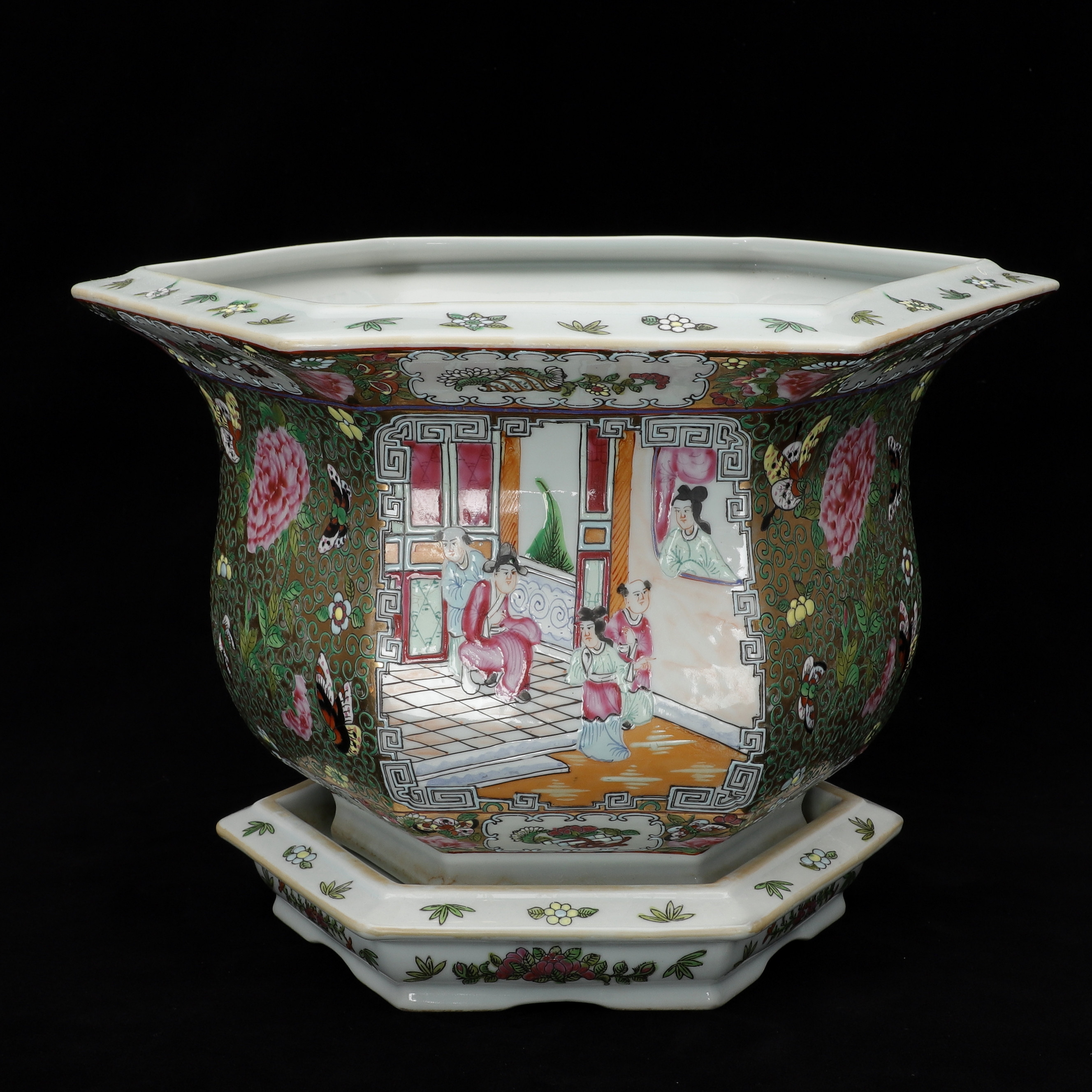 YTTERFODER MED FAT, porslin, orientaliskt, 1900-talets andra hälft.