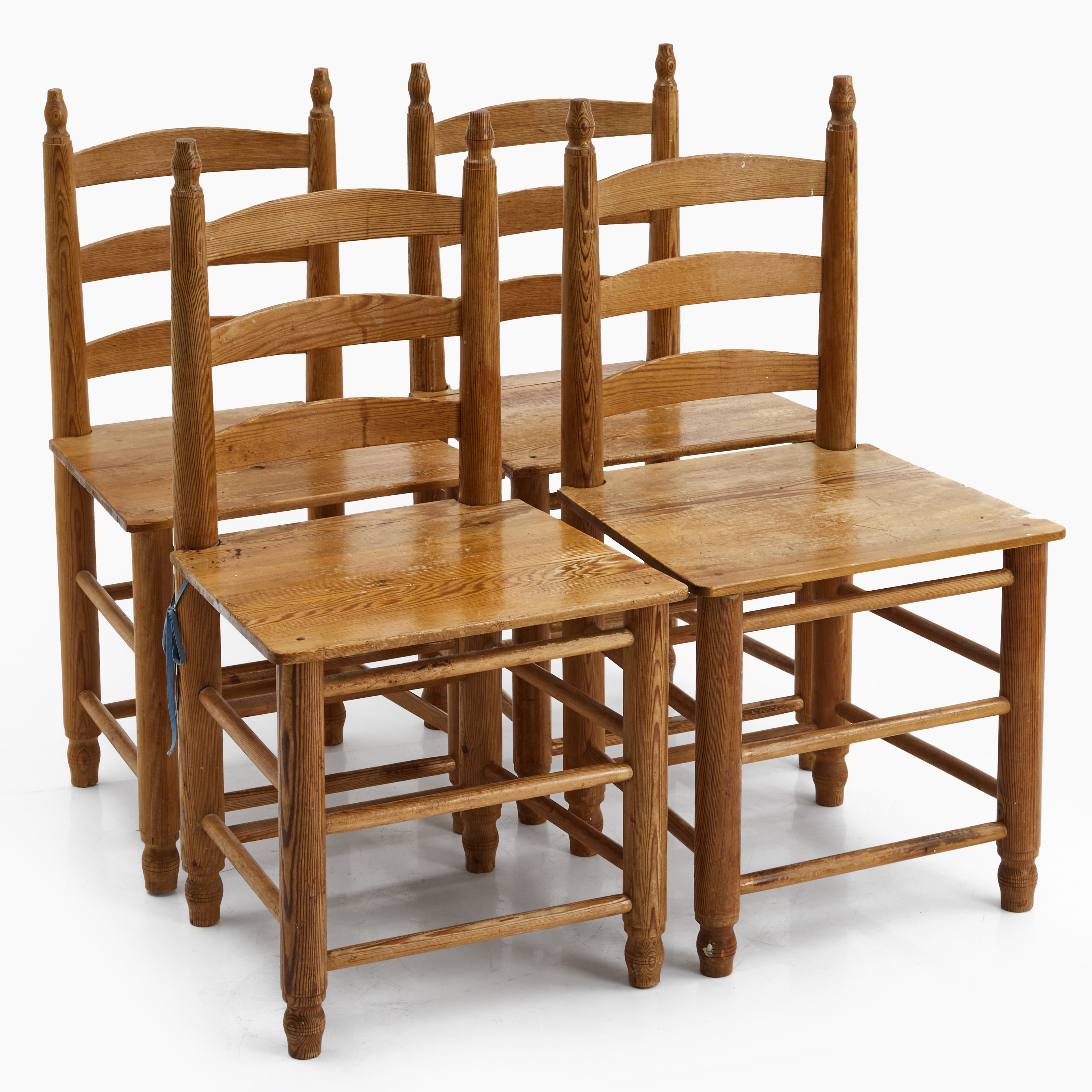 STOLAR, 4 st, furu, 1900-talets andra hälft.