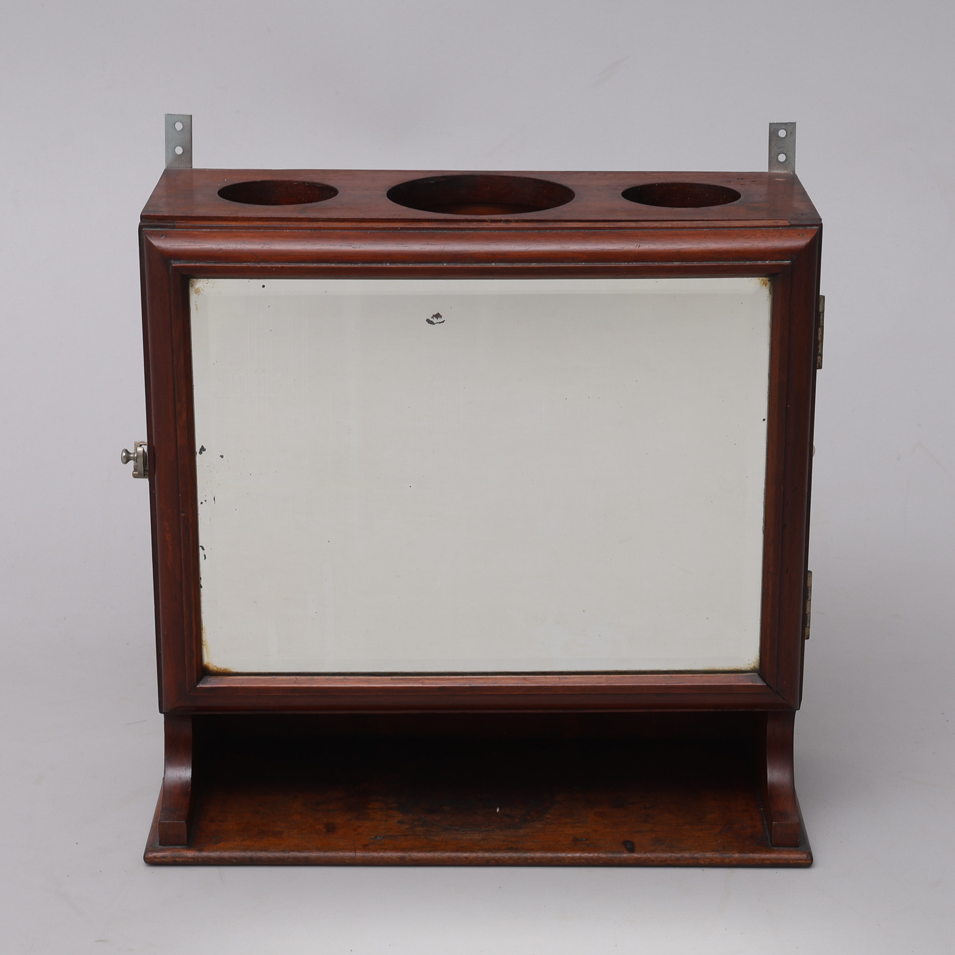 SKÅP MED SPEGEL/SHIP MIRROR CABINET, mahogny och spegelglas, antikt.