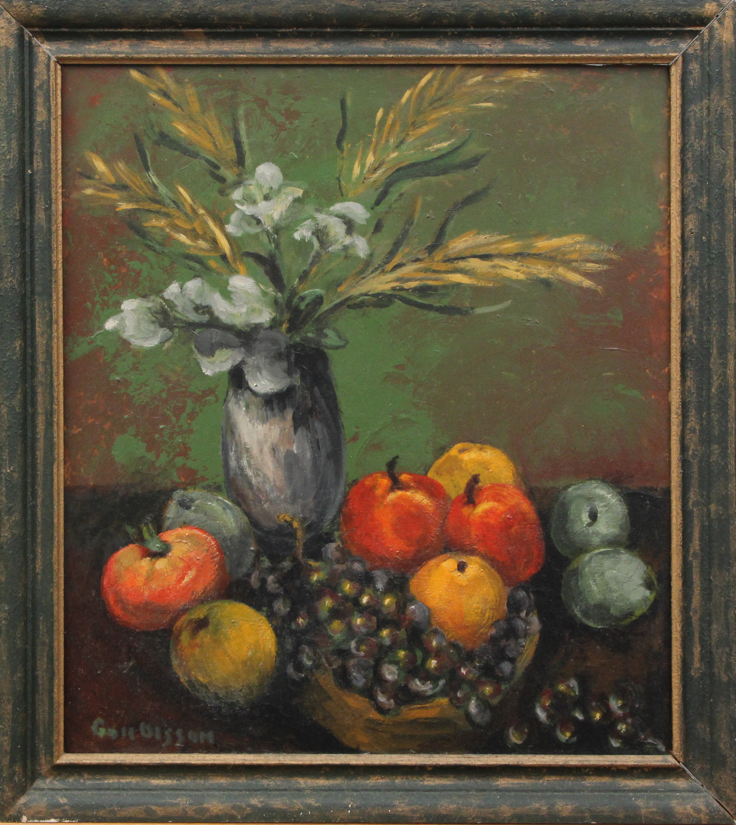 GULL OLSSON. OLJA, på pannå, signerad.