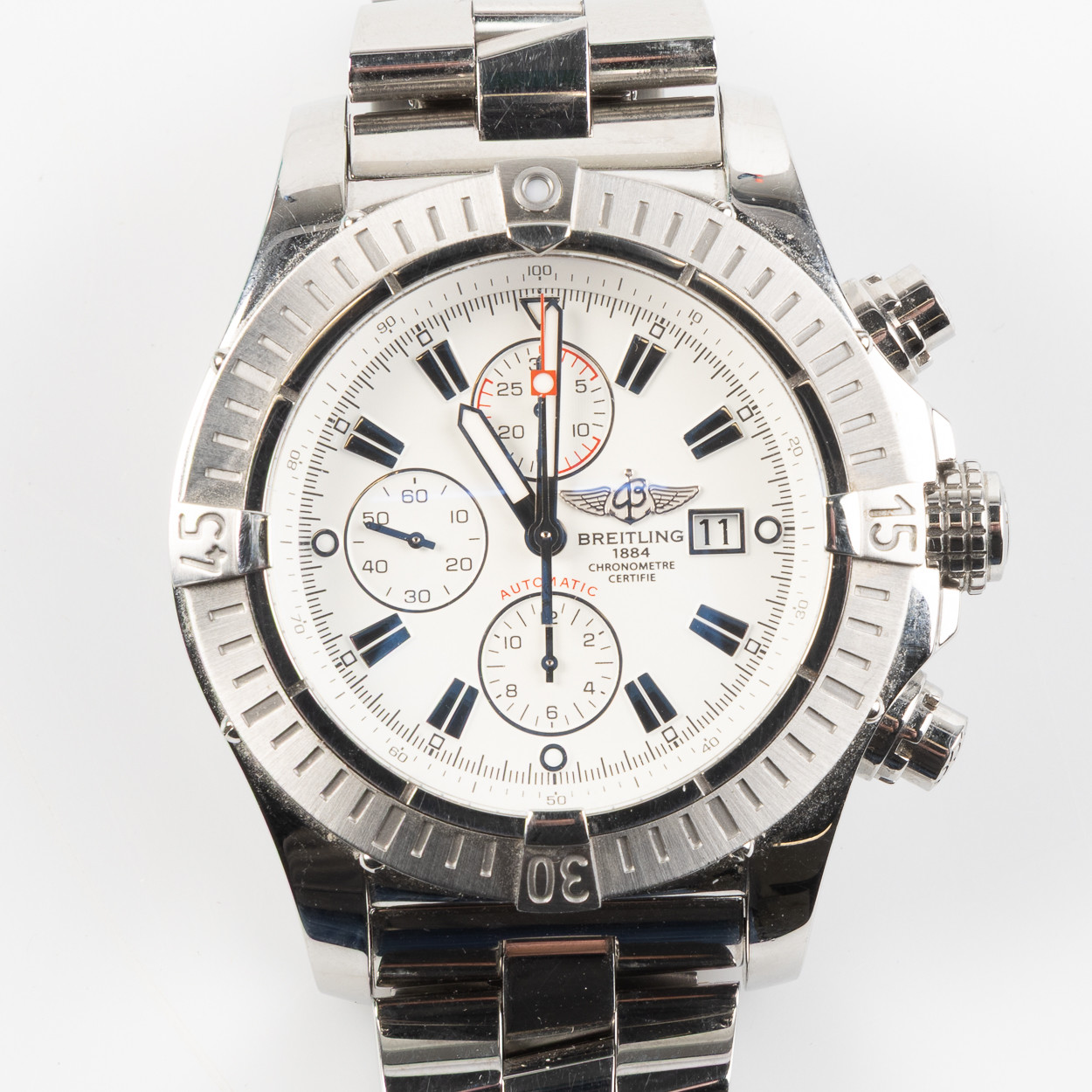 BREITLING, Suoer Avenger, Chronometre, armbandsur, 48,4 mm, stål, ca 2008.