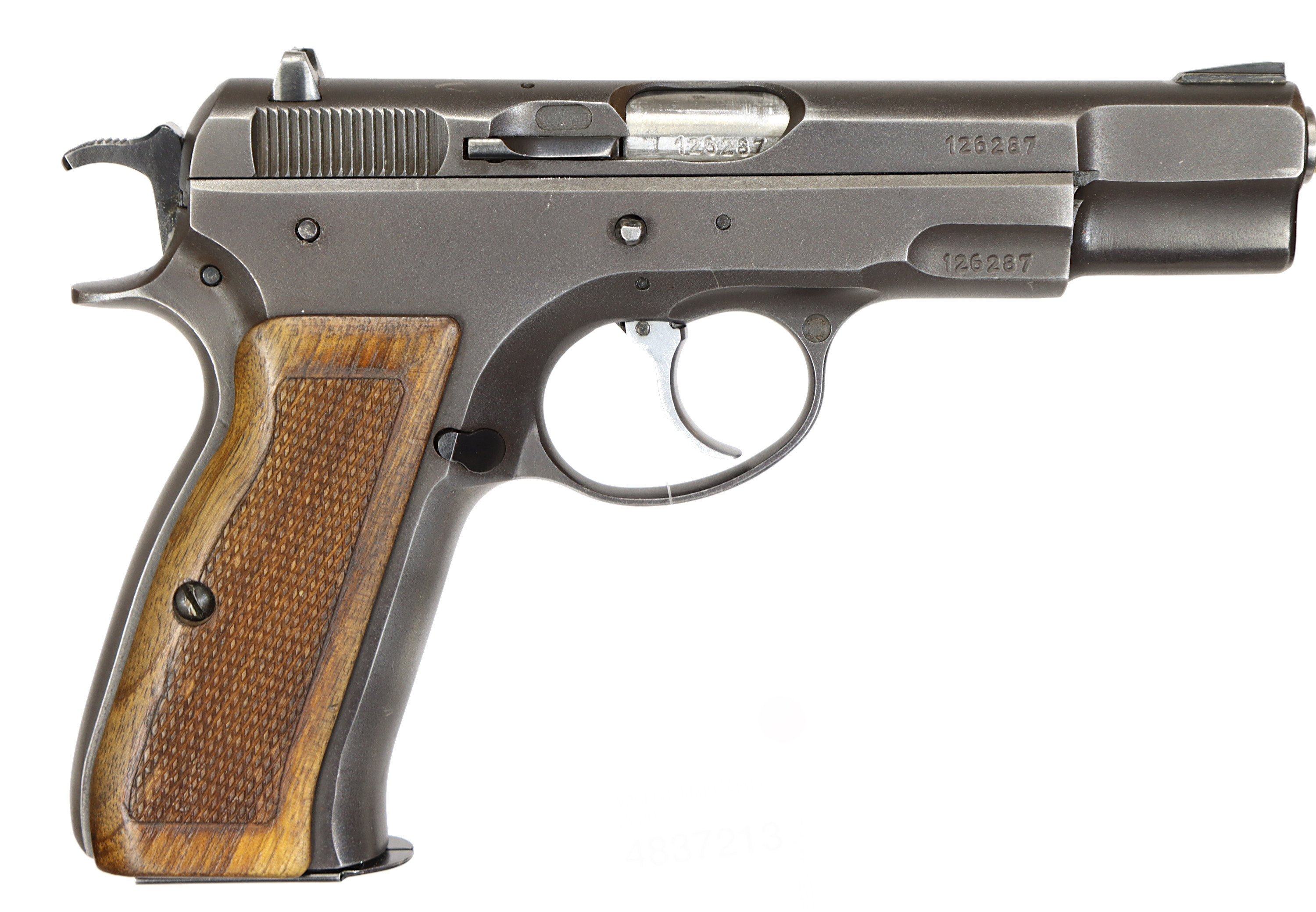 PISTOL, fabrikat CZ, modell 75, kaliber 9x19, tillv.nr 126287, se-nr SE1715220.