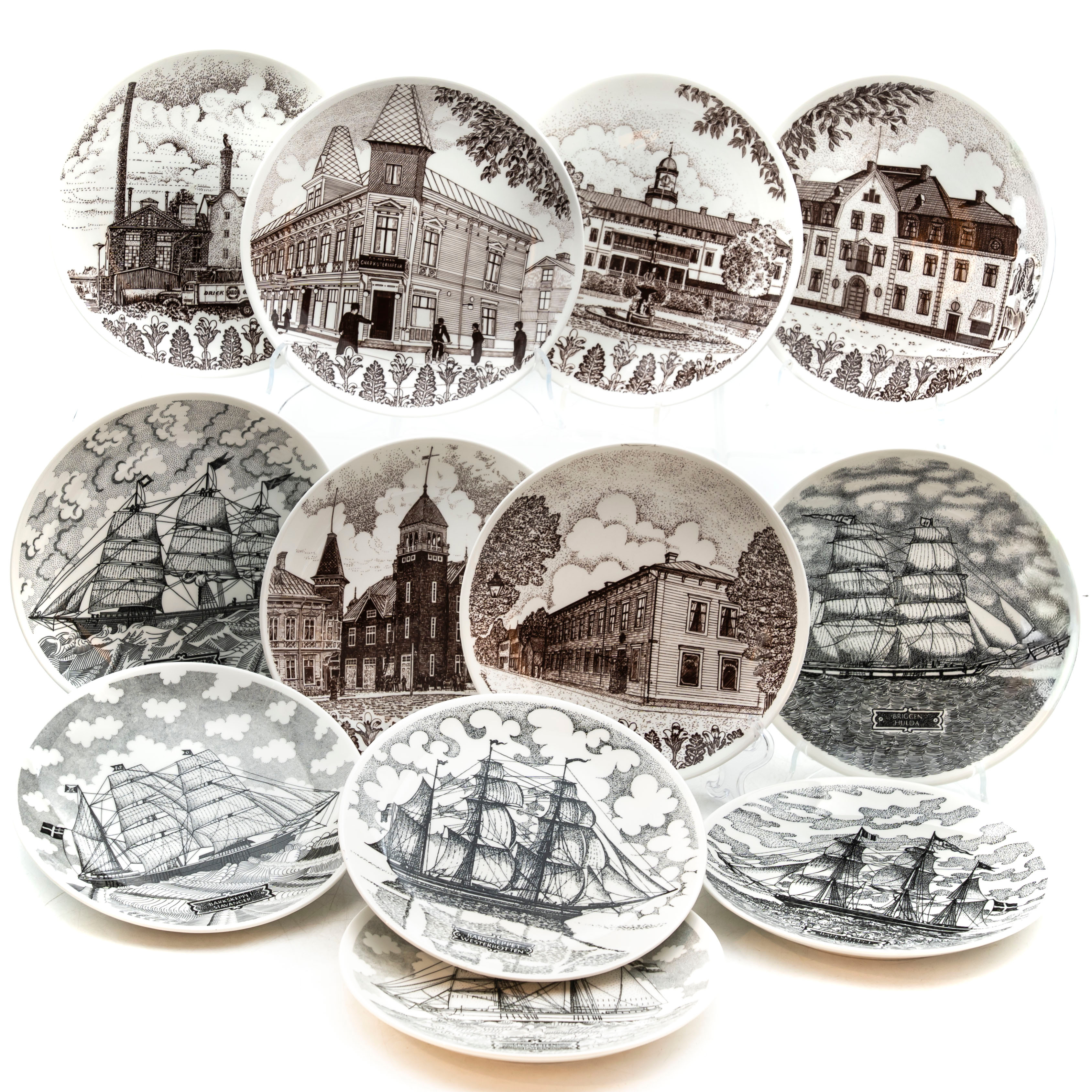 SAMLARTALLRIKAR, 12 Delar, Gustavsberg.