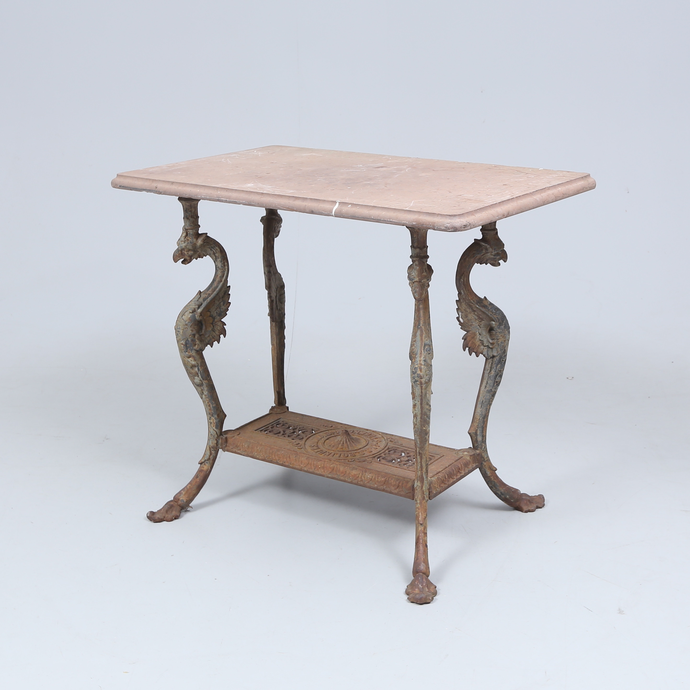 J & CG BOLINDER. Trädgårdsbord, Stockholm, 1800-talets andra hälft.