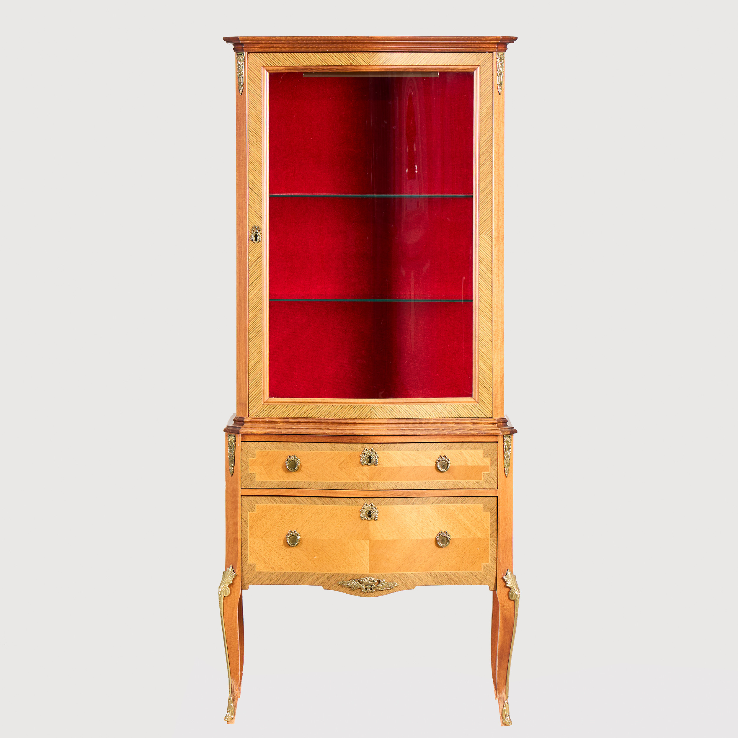 VITRINSKÅP. Louis XV-stil, Rydéns Möbler, 1900-talets mitt.