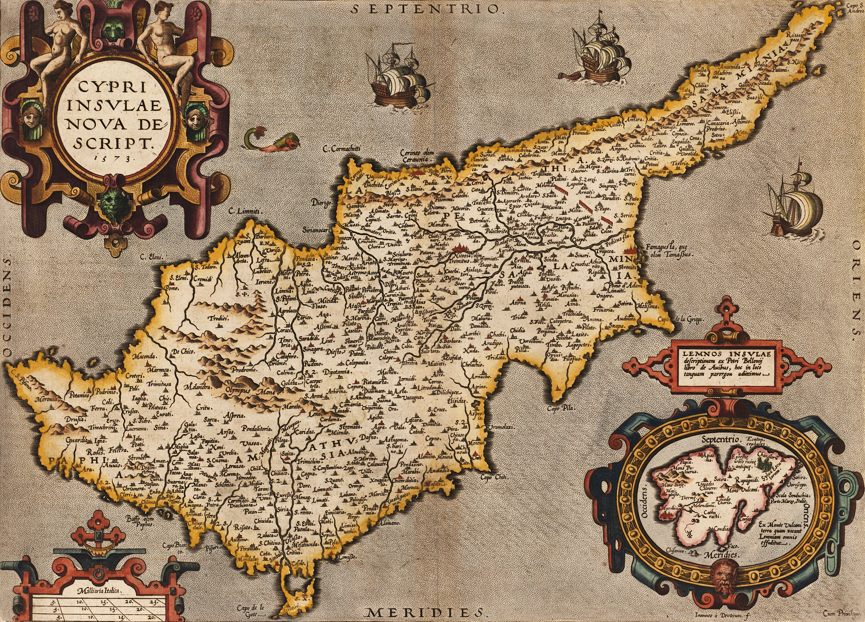 ORTELIUS, Cypri Insulae Nova Descript., 1595.