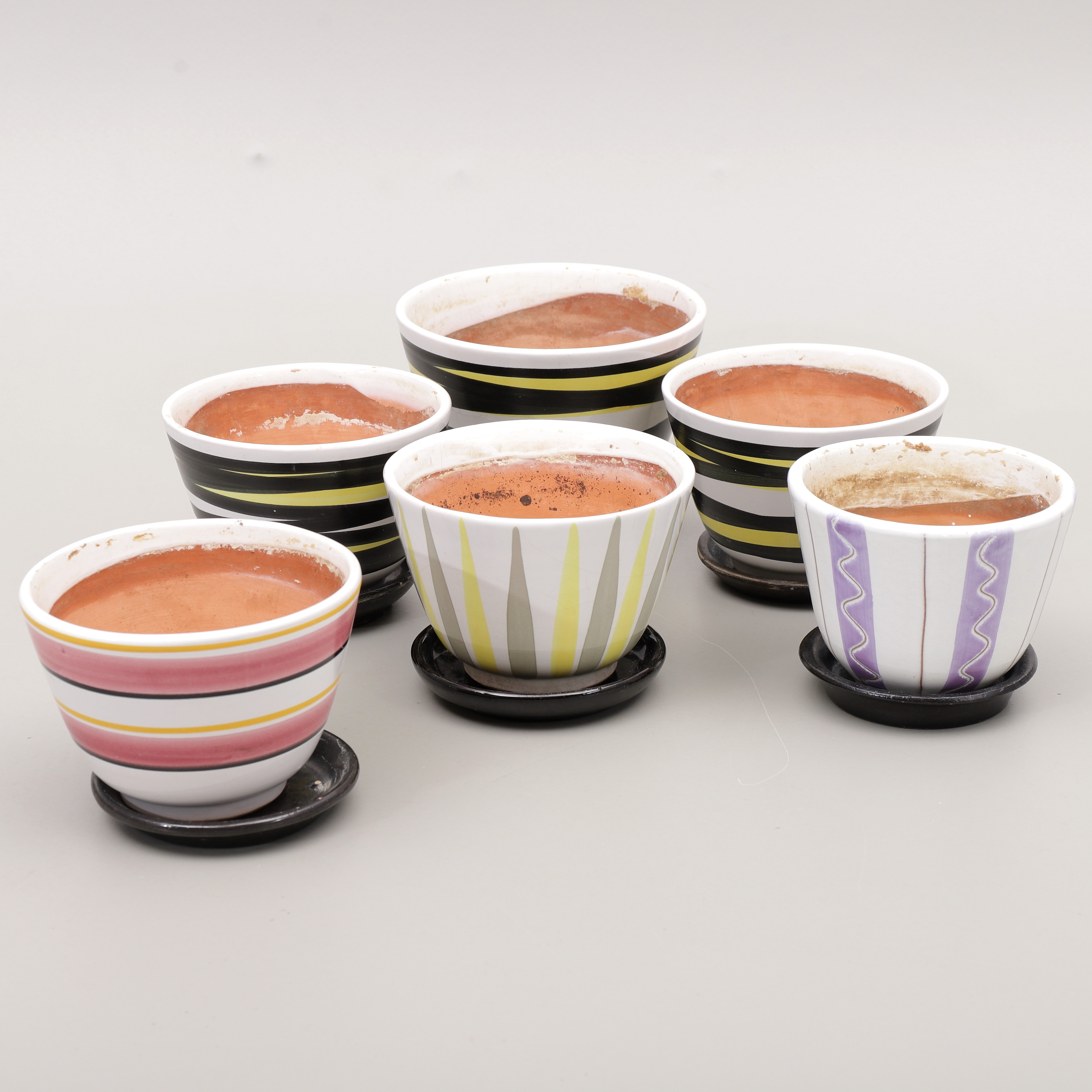 YTTERFODER MED FAT, 6 st, Ekeby, 1950-tal.