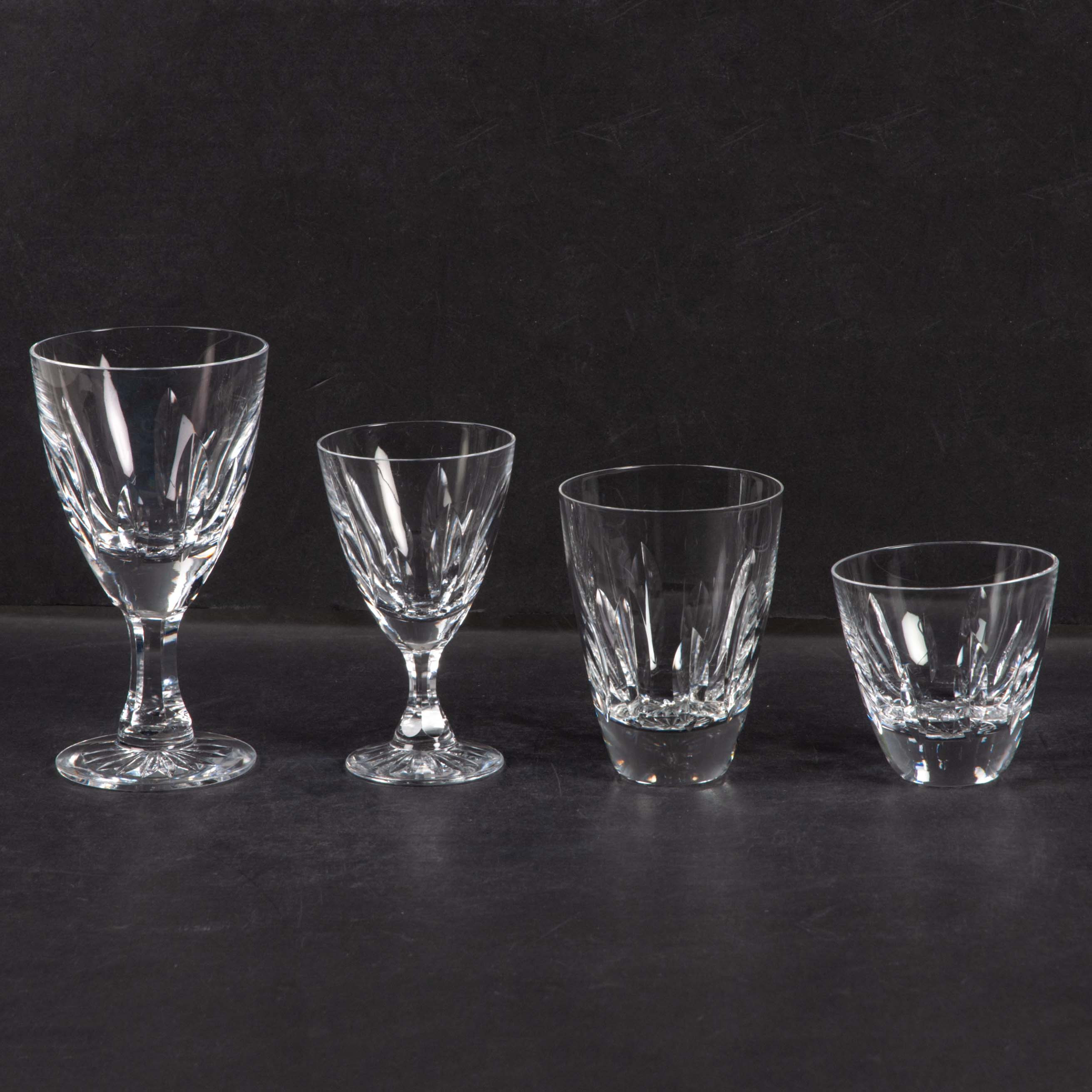 FRITZ KALLENBERG. Kosta. Glasservis "Martin". 47 delar helkristall.