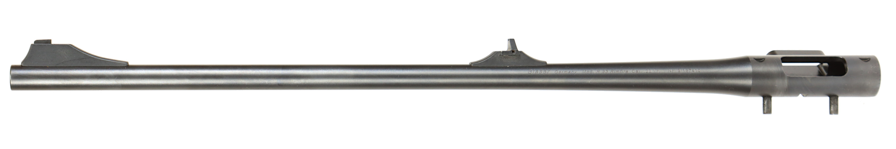 PIPA MED SLUTSTYCKHUVUD, fabrikat Blaser, modell R93, kaliber .22lr, tillv.nr 9/167410, se-nr SE2237181.