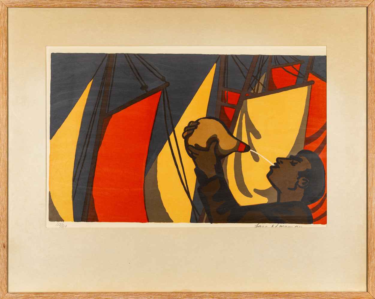 LARS NORRMAN. Färglitografi, FIgurmotiv, Numrerad: 113/310, Signerad.