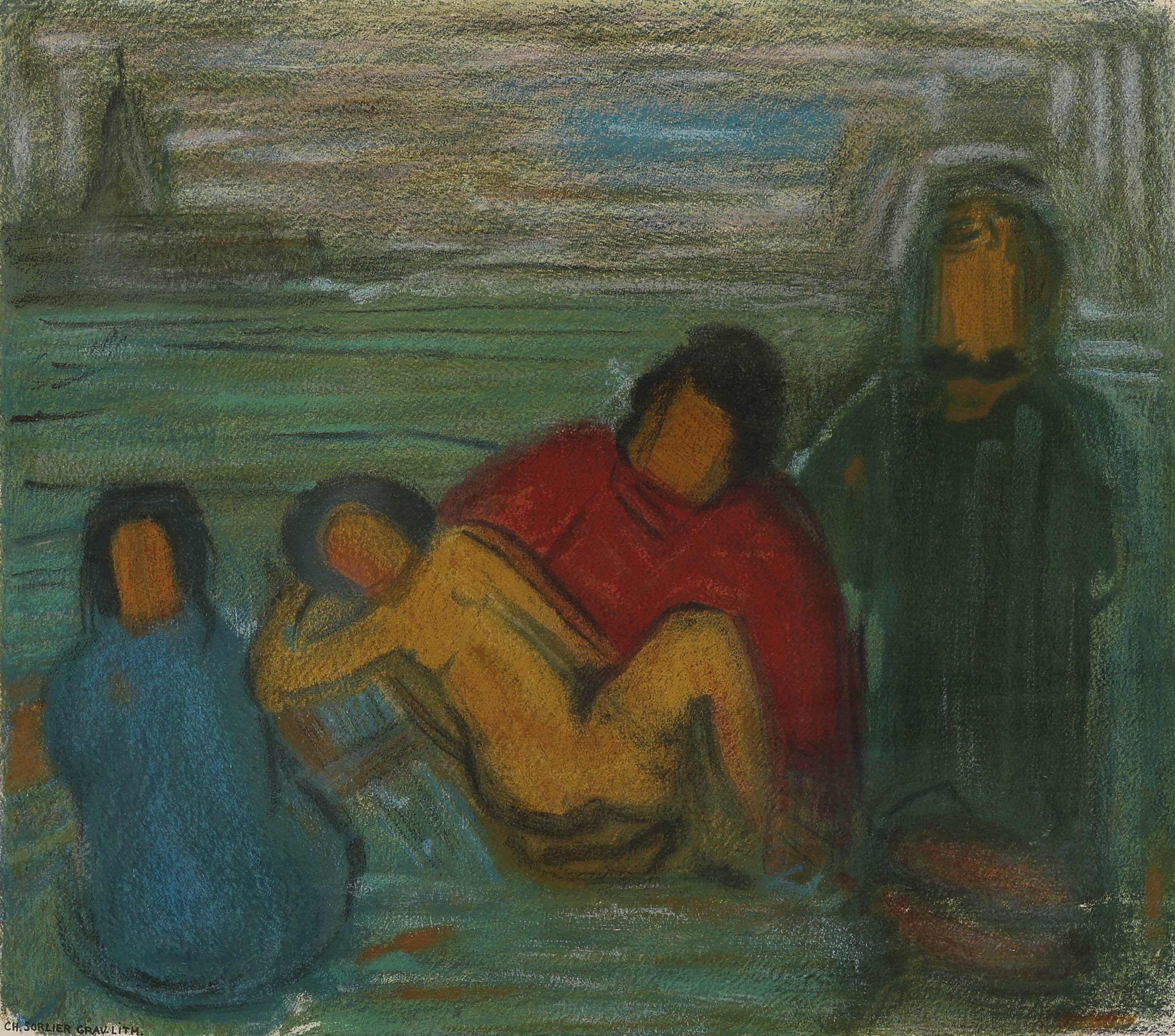 CARL KYLBERG. efter, färglitografi, numrerad 234/375, stämpelsignerad, CH. Sorlier.