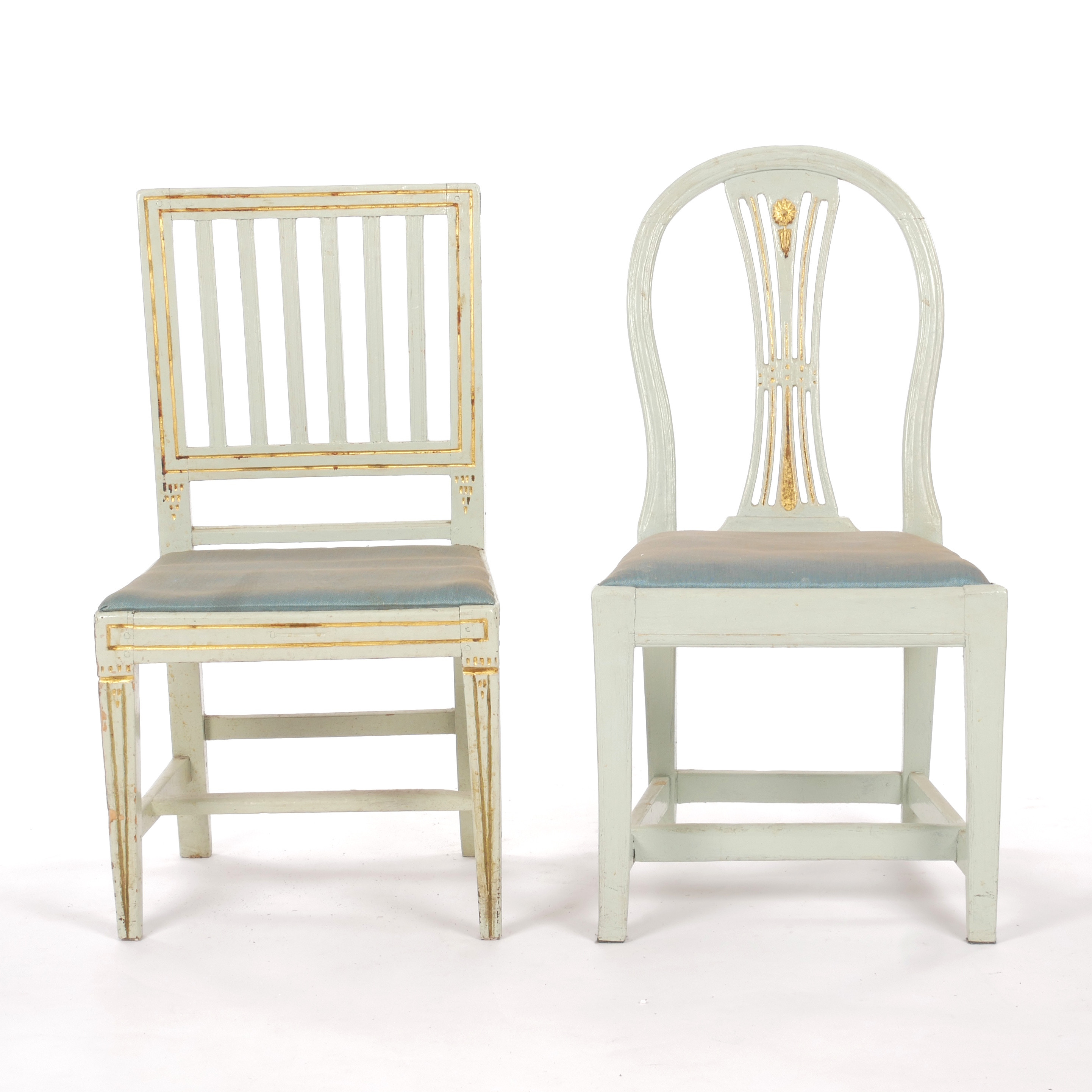 STOLAR, 2 stycken, Gustavianska, 17/1800-tal.