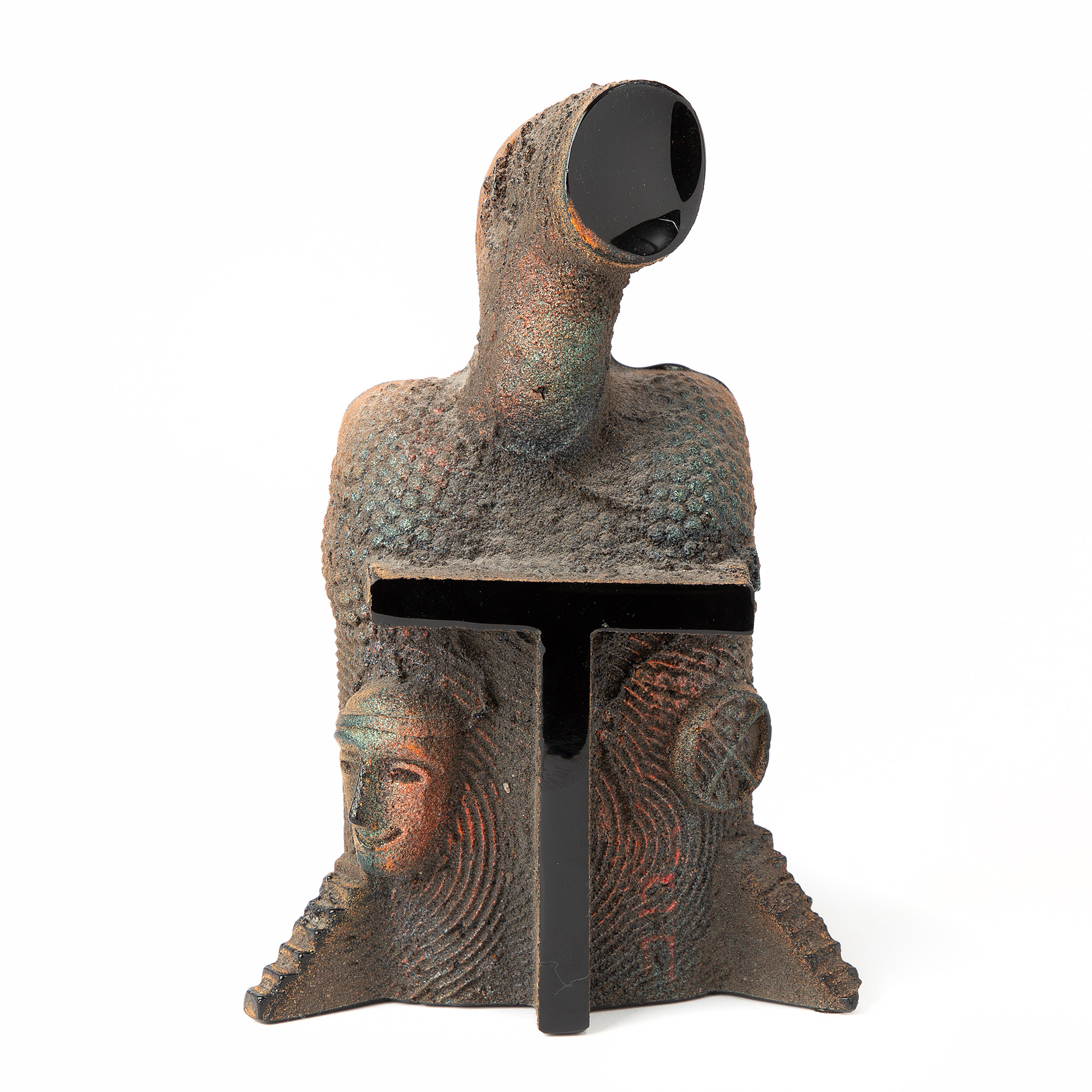 BERTIL VALLIEN. "Memo I", skulptur, Kosta Boda, sandgjuten.