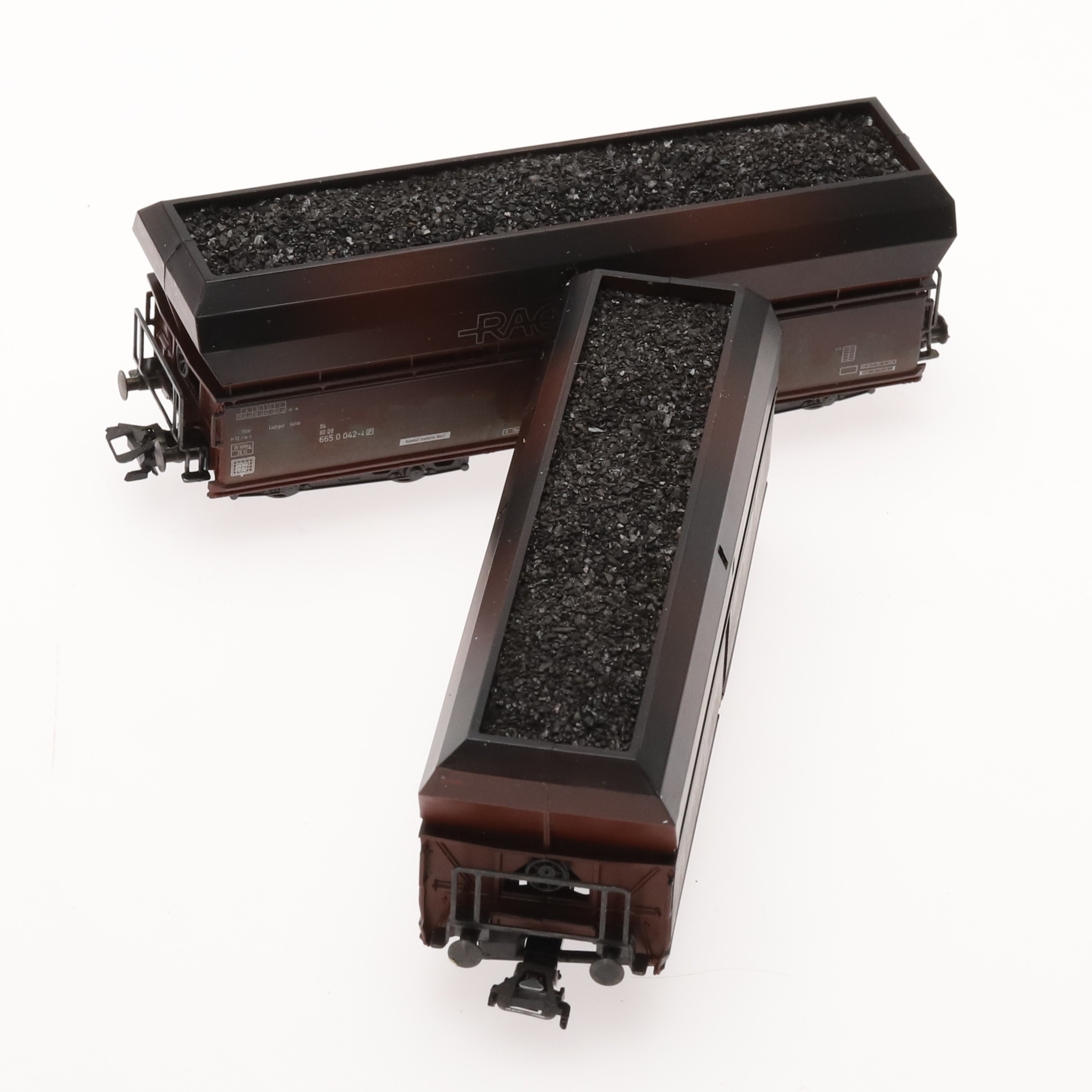 MÄRKLIN HO. GODSVAGNAR, ett par, no 46241 Ruhrkohle i originalkartong.