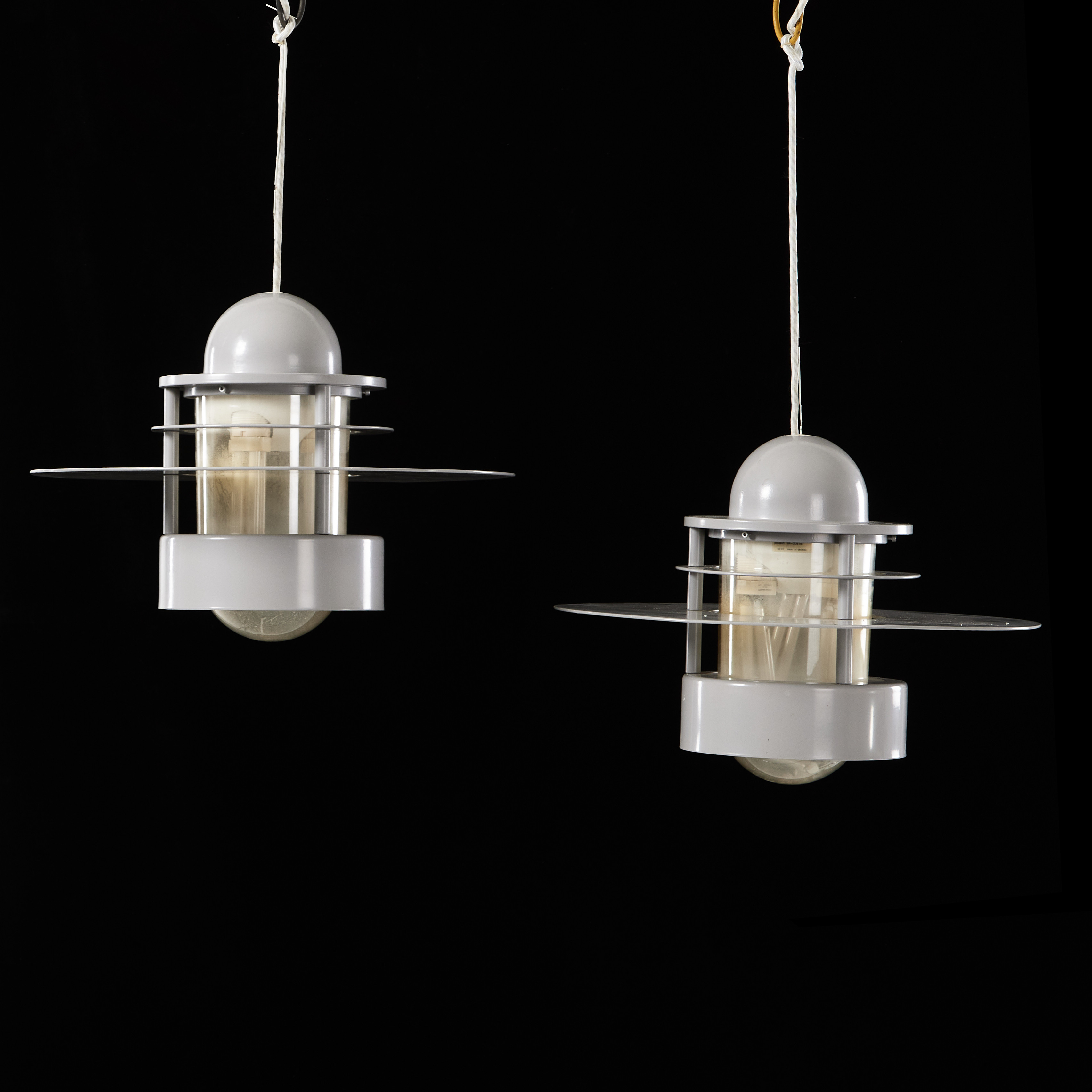 JENS MØLLER-JENSEN, takarmaturer, 4 stycken, "Albertslund", för Louis Poulsen. Designår 1963.