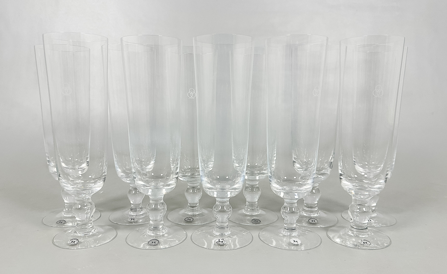 BERT KINDÅKER. ÖLGLAS, 11 st, s.k. "Bryggarglas", Reijmyre.