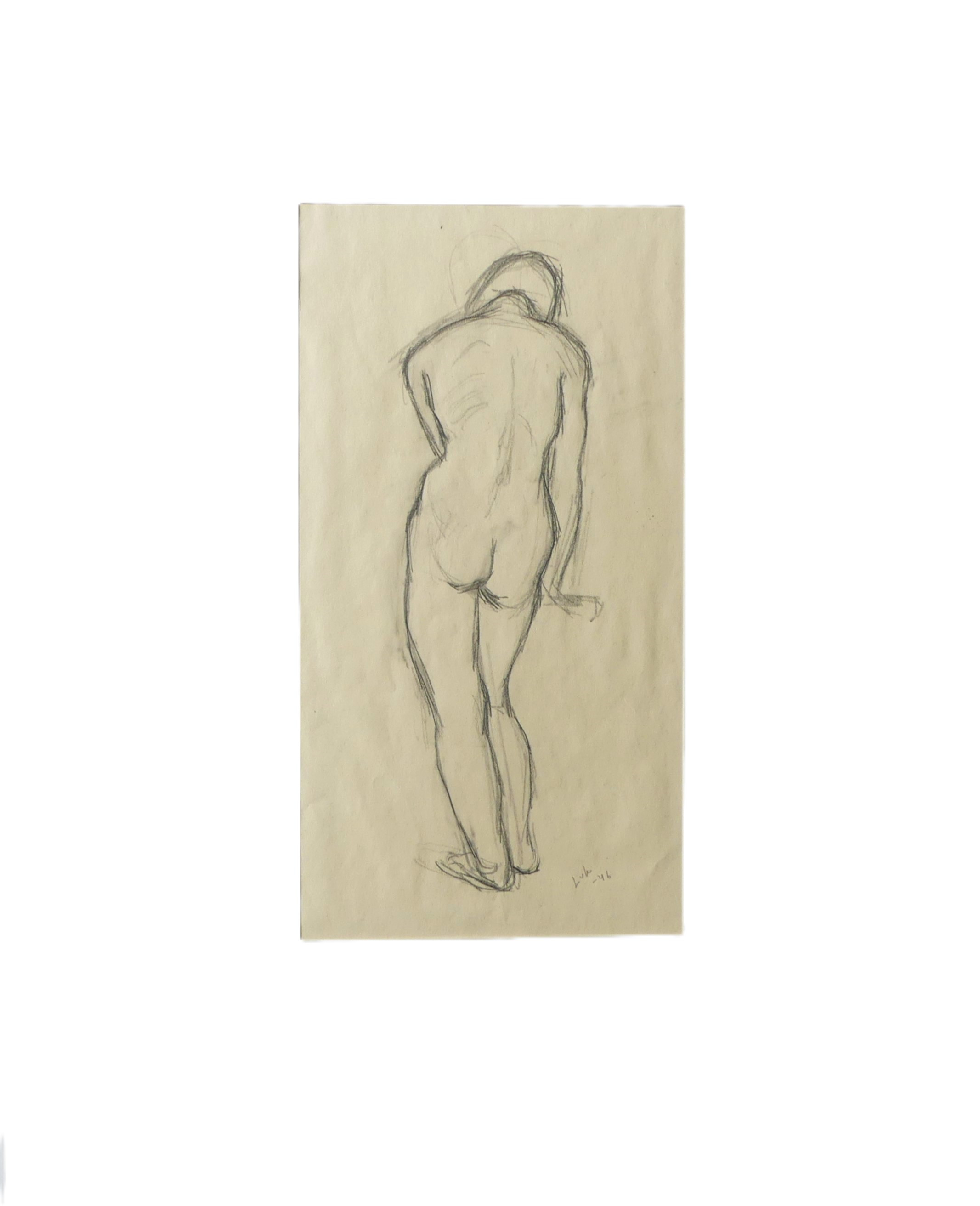 LILIAN VON KRUSENSTJERNA. teckningar, 1940-tal.