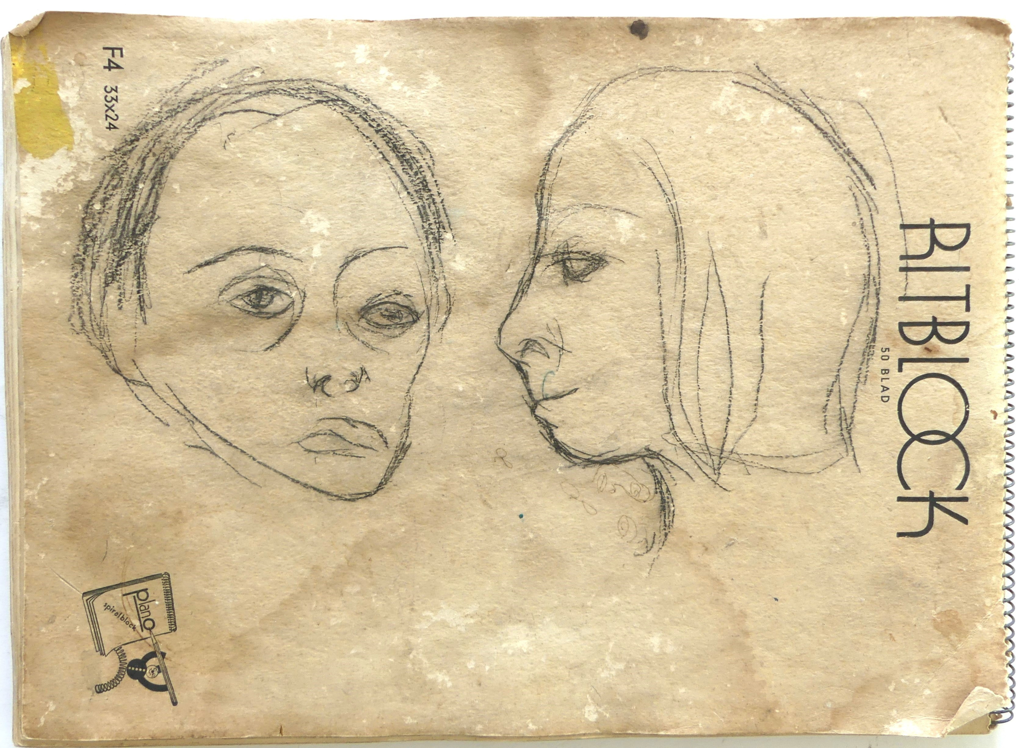 LILIAN VON KRUSENSTJERNA. teckningar, 1940-tal.