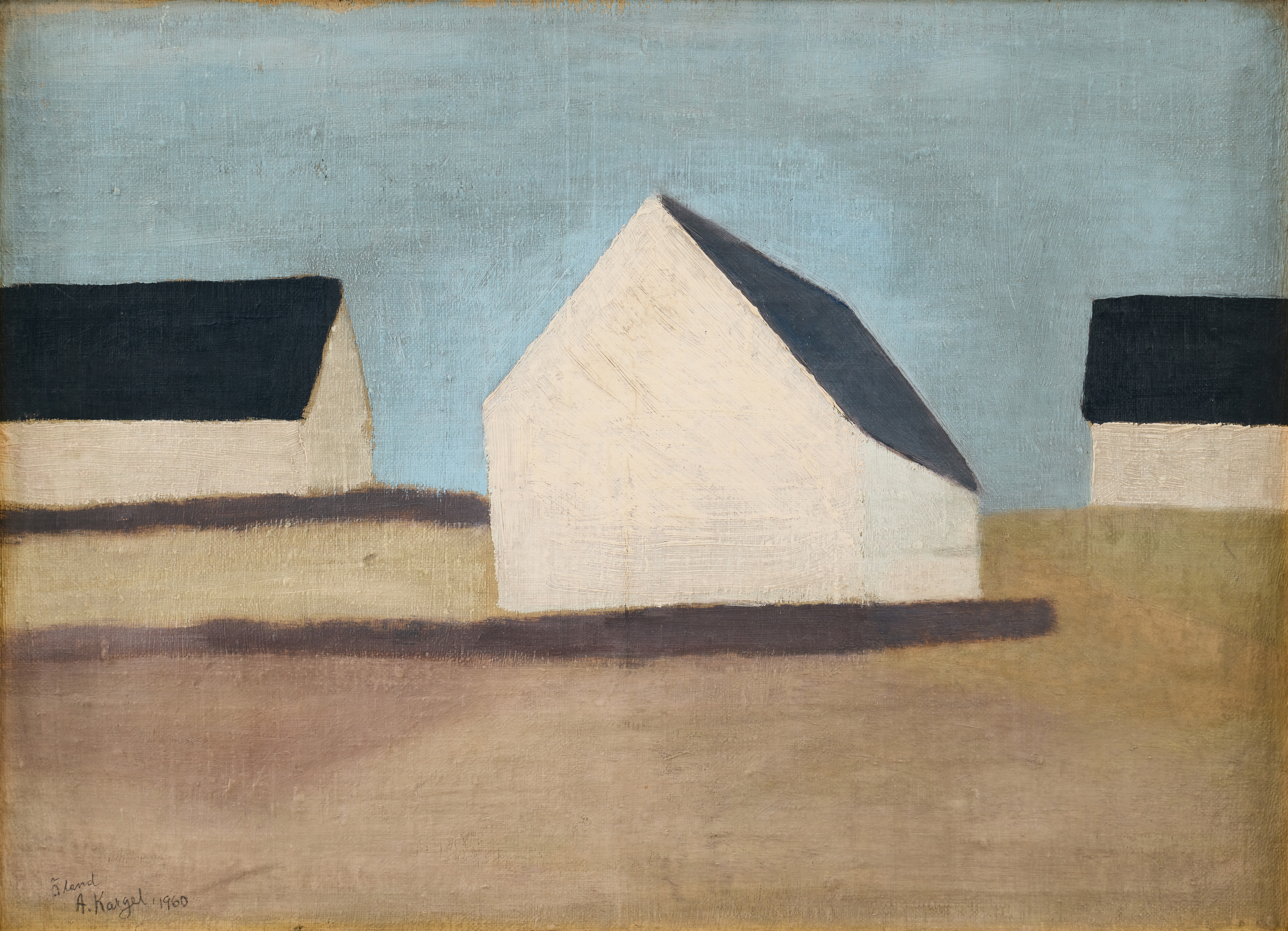 AXEL KARGEL. Motiv från Kolsta, Öland.