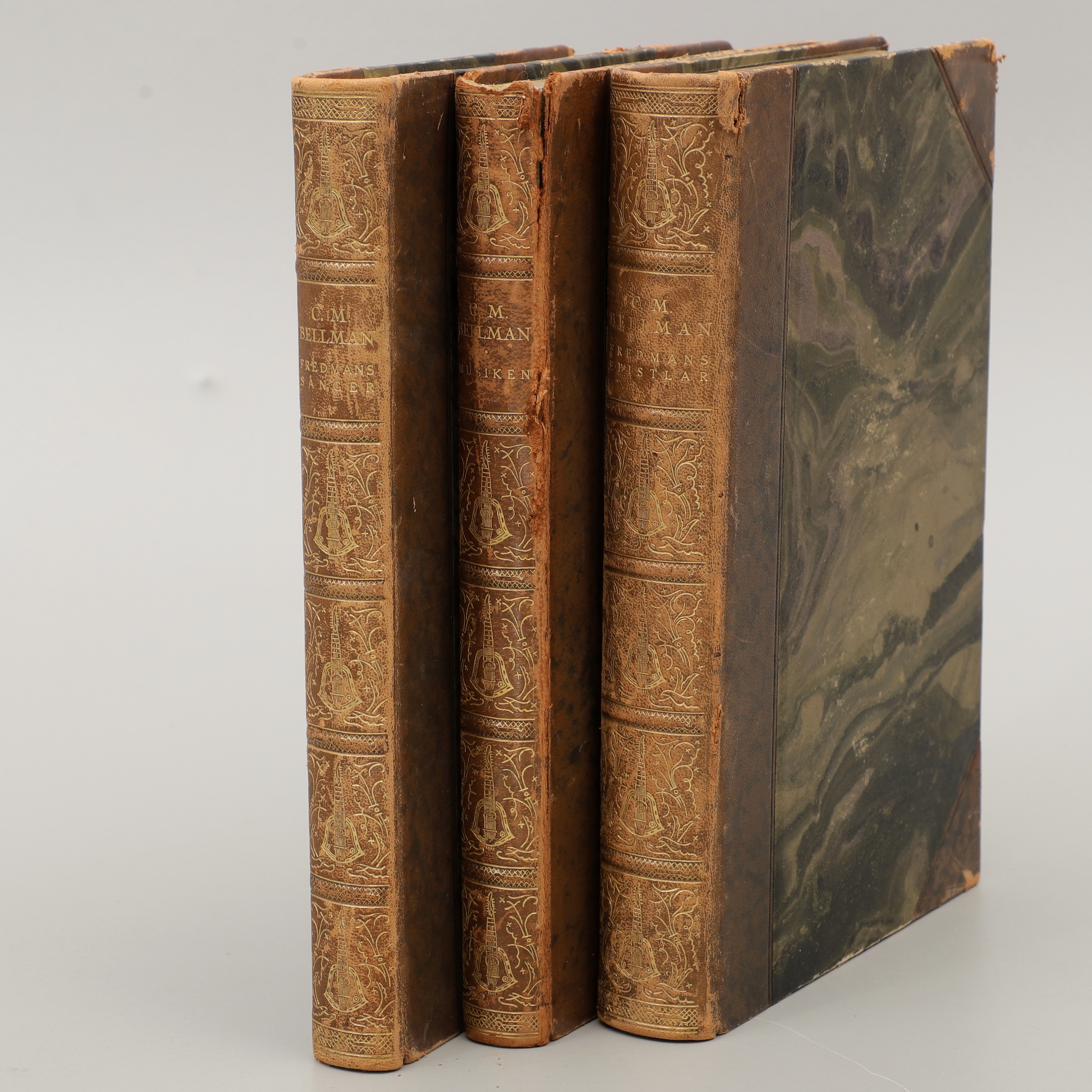 FREDMANS EPISTLAR, 3 st böcker, Bellman, 1917-1918.