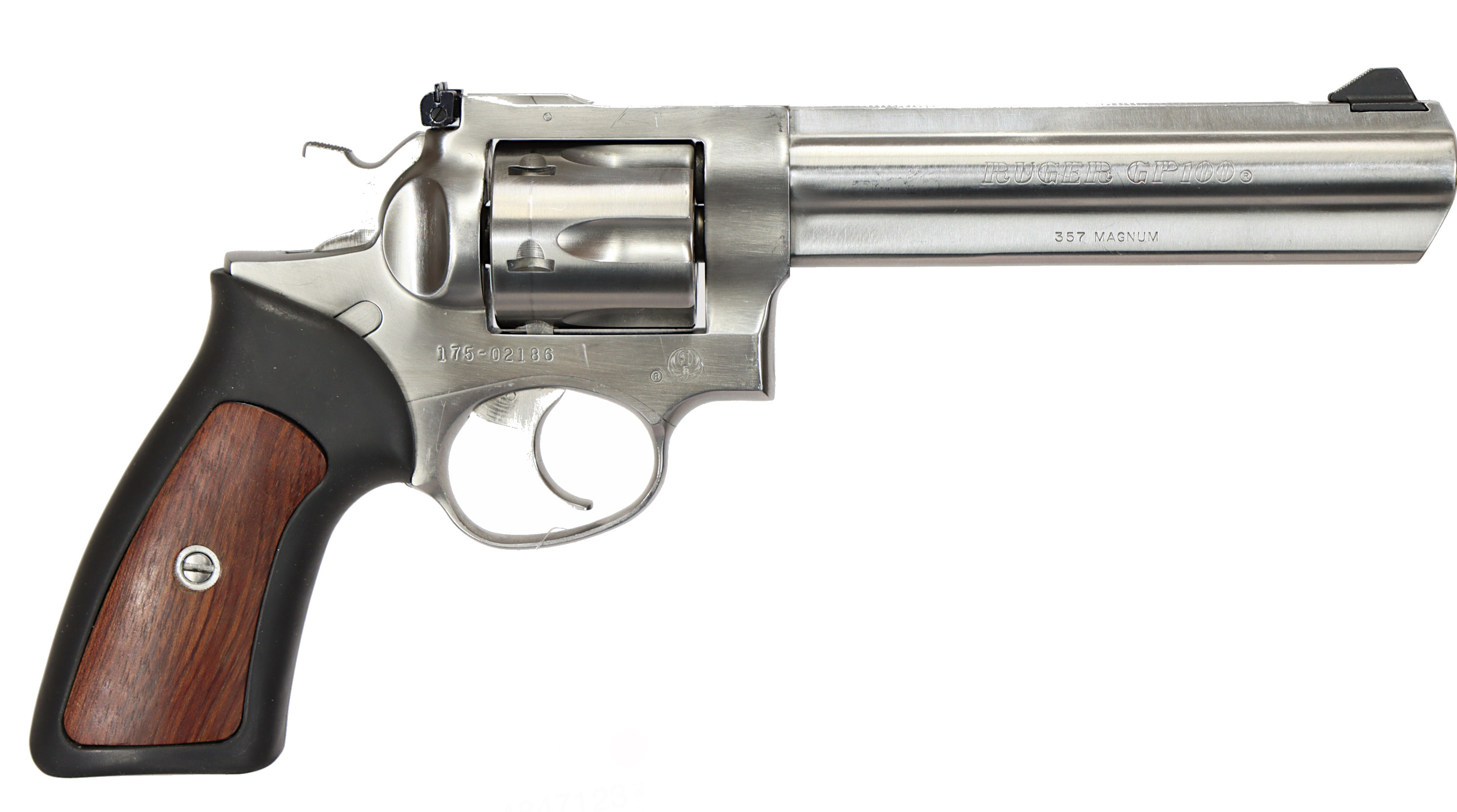 REVOLVER, fabrikat Ruger, modell GP 100, kaliber .357 Magnum, tillv.nr 175-02186, se-nr SE2181586.