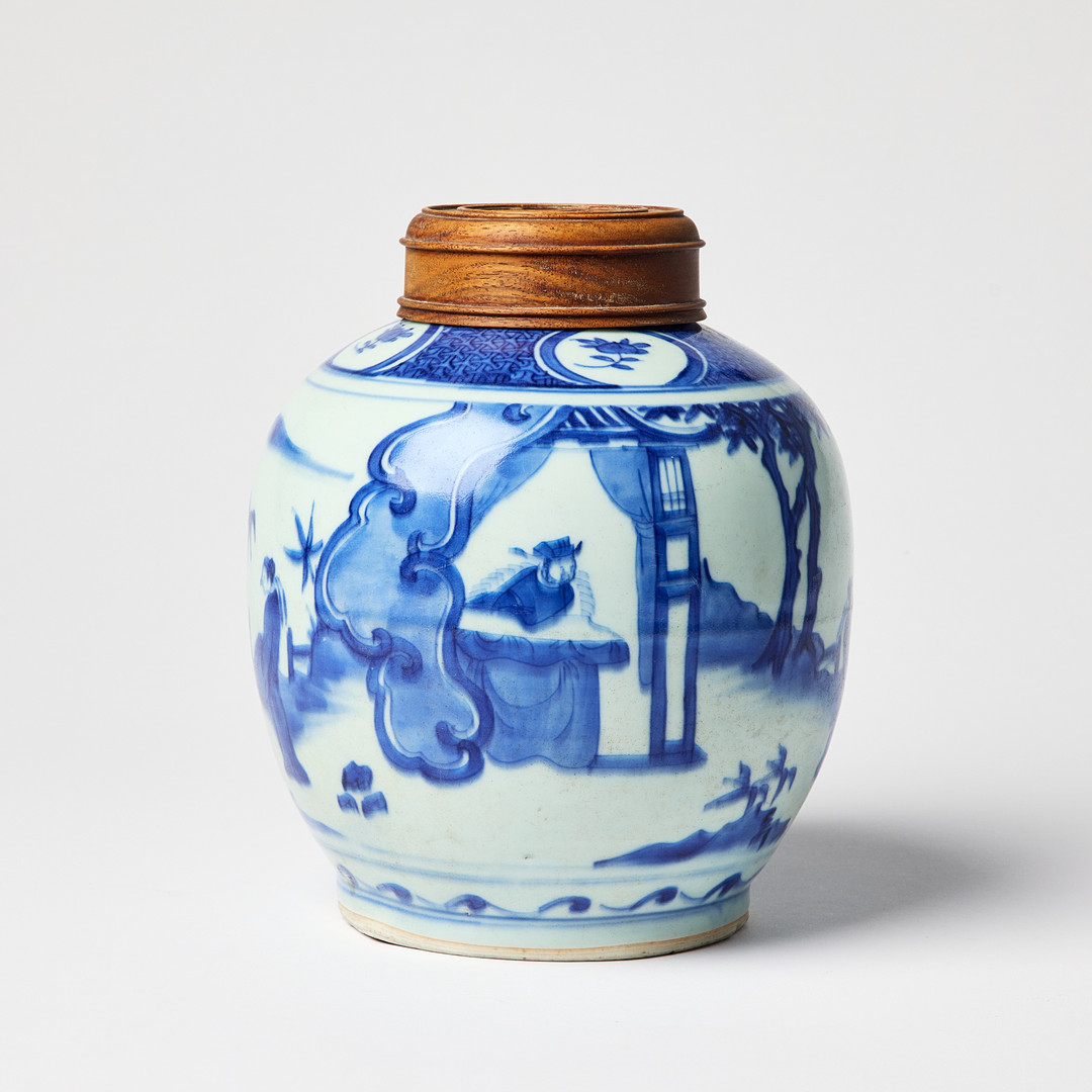 A Chinese Blue and White Jar.