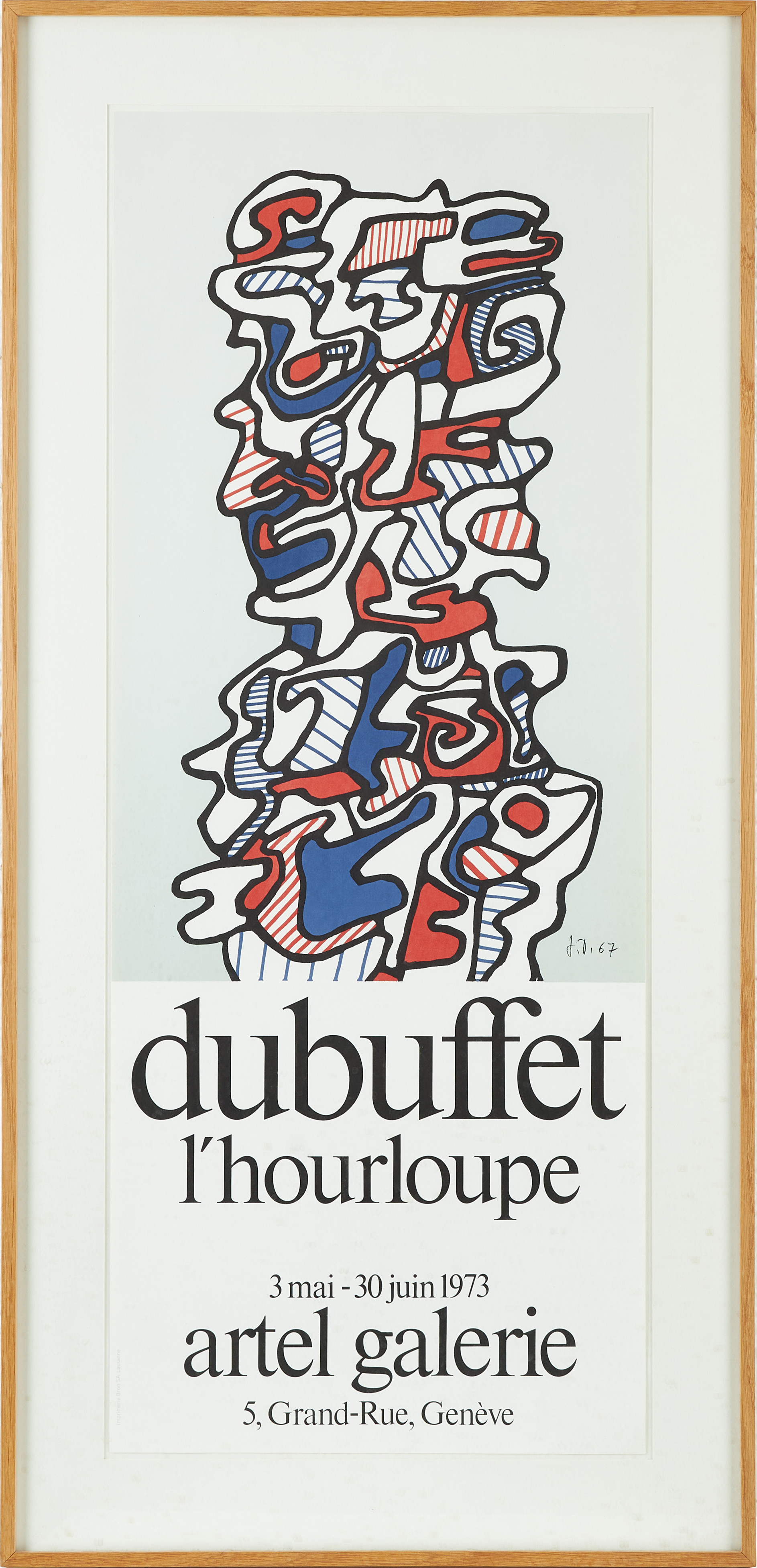 JEAN DUBUFFET. "dubuffet l'hourloupe - artel galerie".