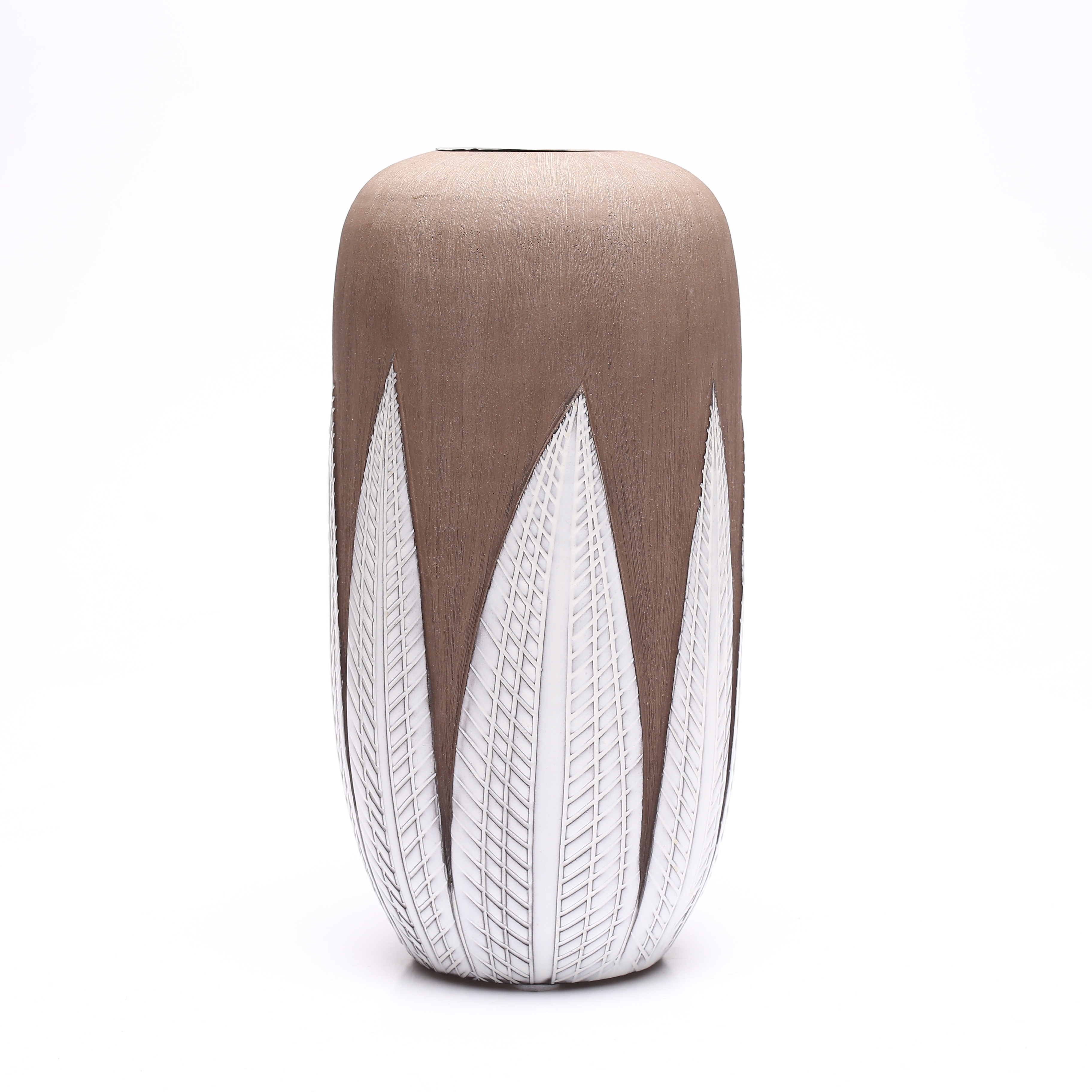 ANNA-LISA THOMSON. "Paprika", golvvas, Upsala Ekeby, lergods, formgivningsår 1948, delvis glaserad, märkt UE 1022 ALT.