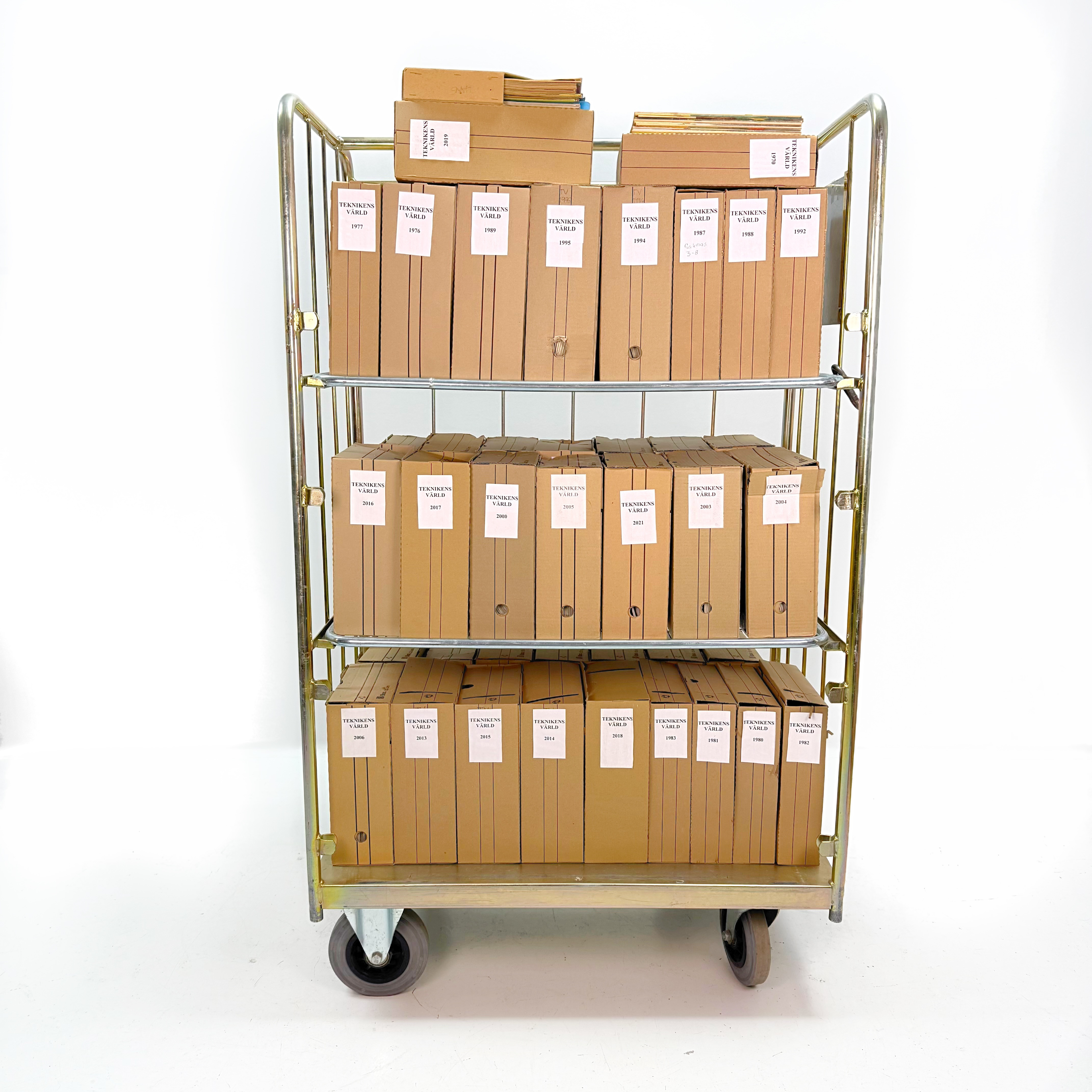 TEKNIKENS VÄRLD - Samling från 1961 till 2019 ca 1000 tidningar.