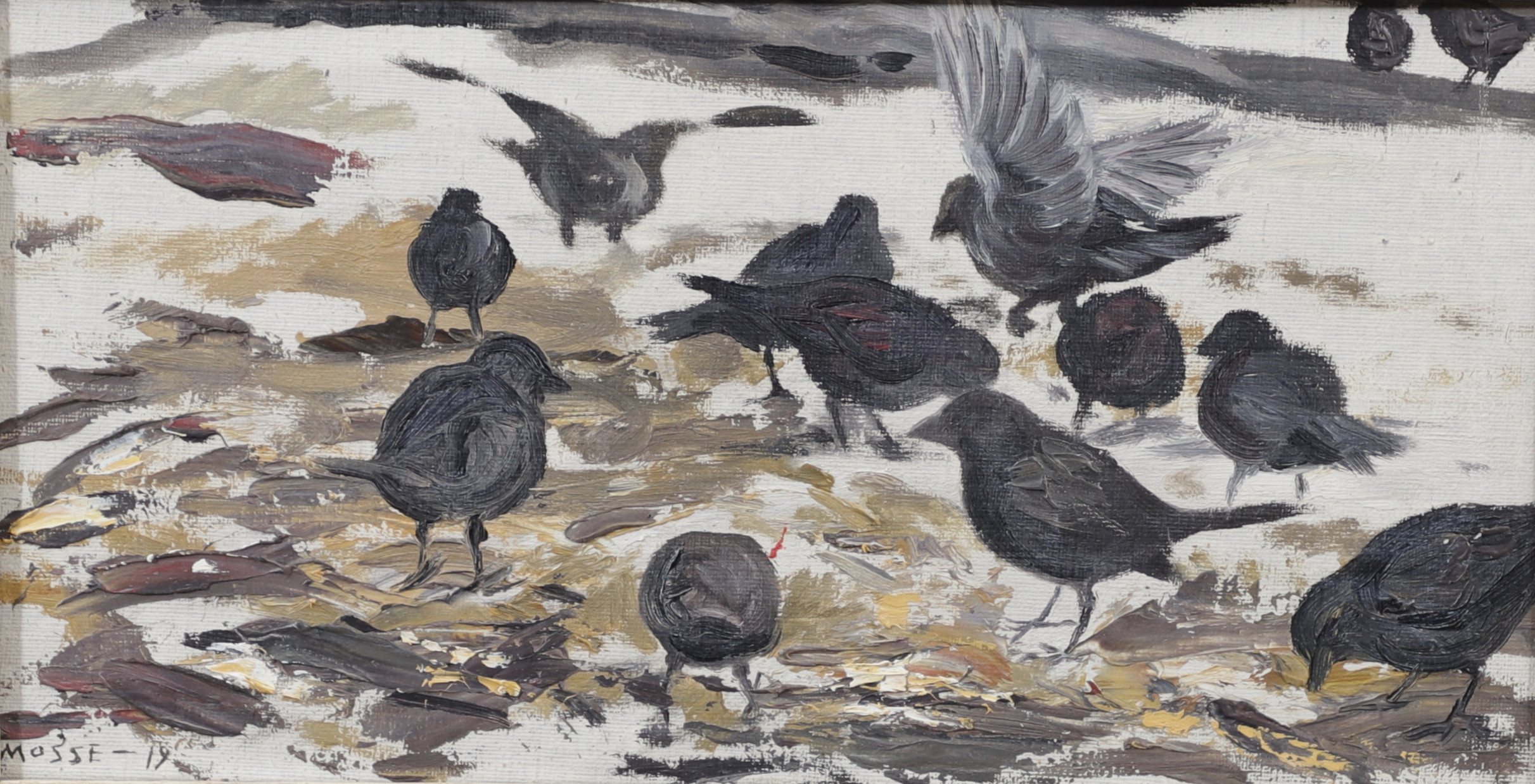 MOSSE STOOPENDAAL. Kajor. Olja på duk, signerad och daterad -19.