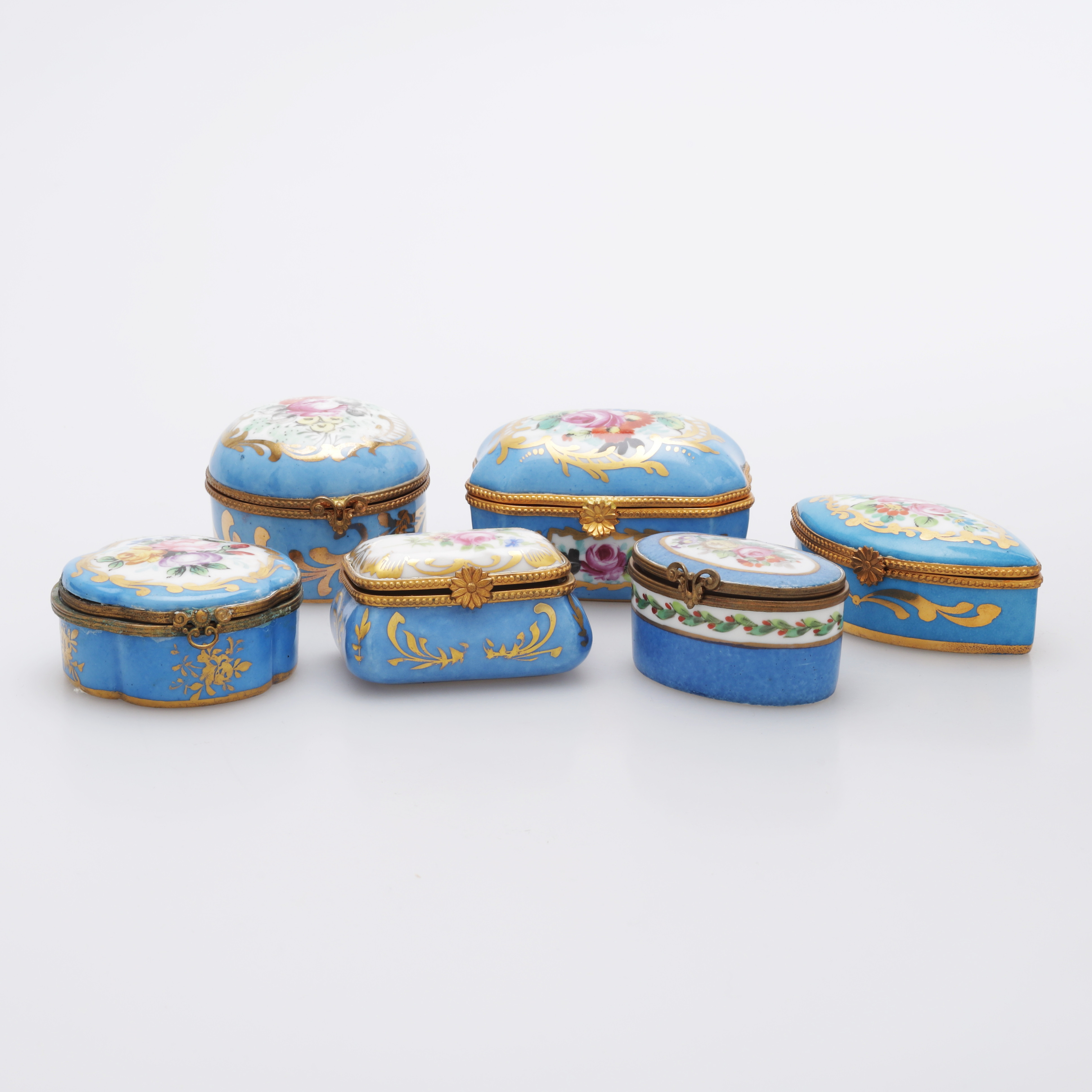 ASKAR, 6 st, porslin, Limoges mm, Frankrike.