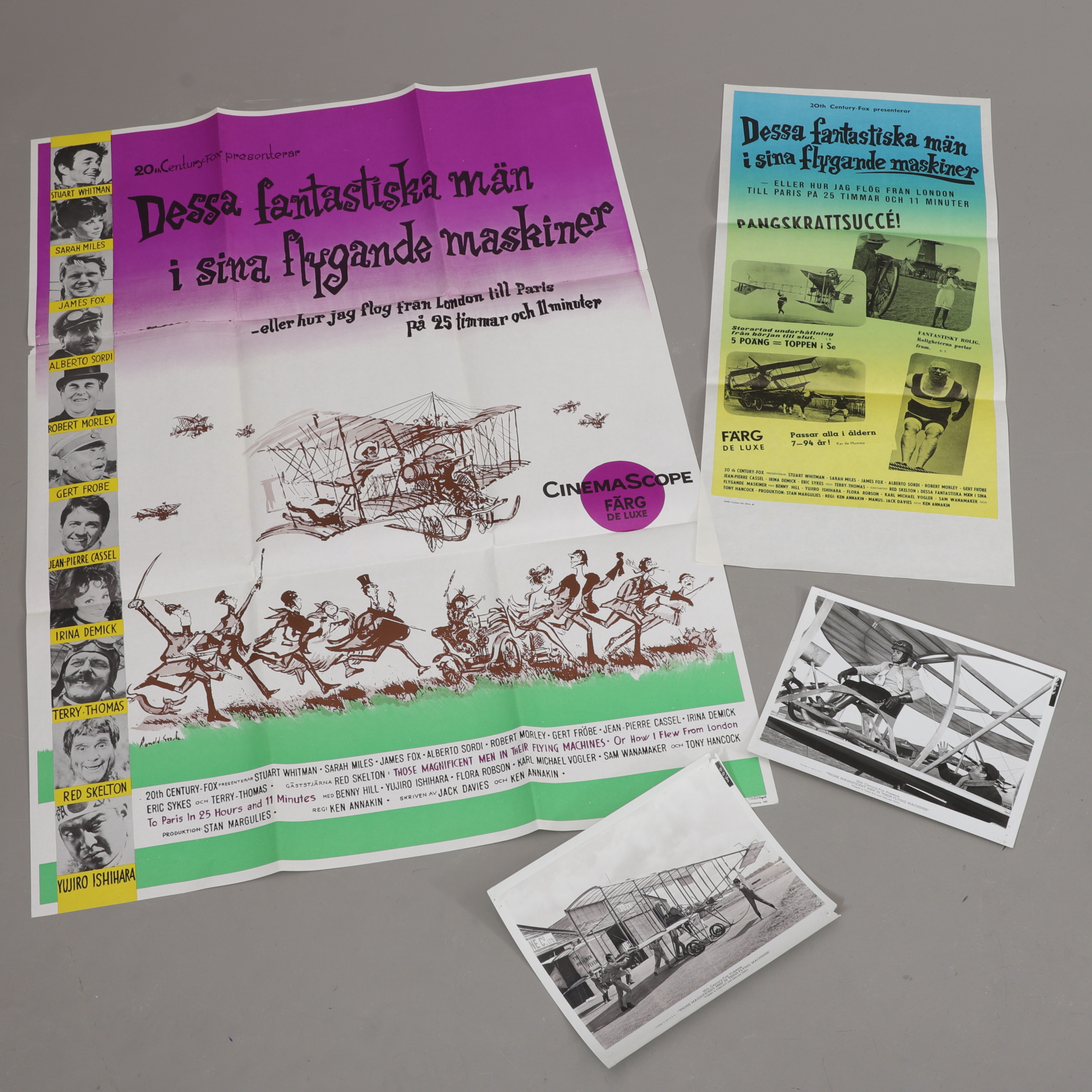 FILMAFFISCHER OCH REKLAMFOTON, "Dessa fantastiska män i sina flygande maskiner", 1970-tal.