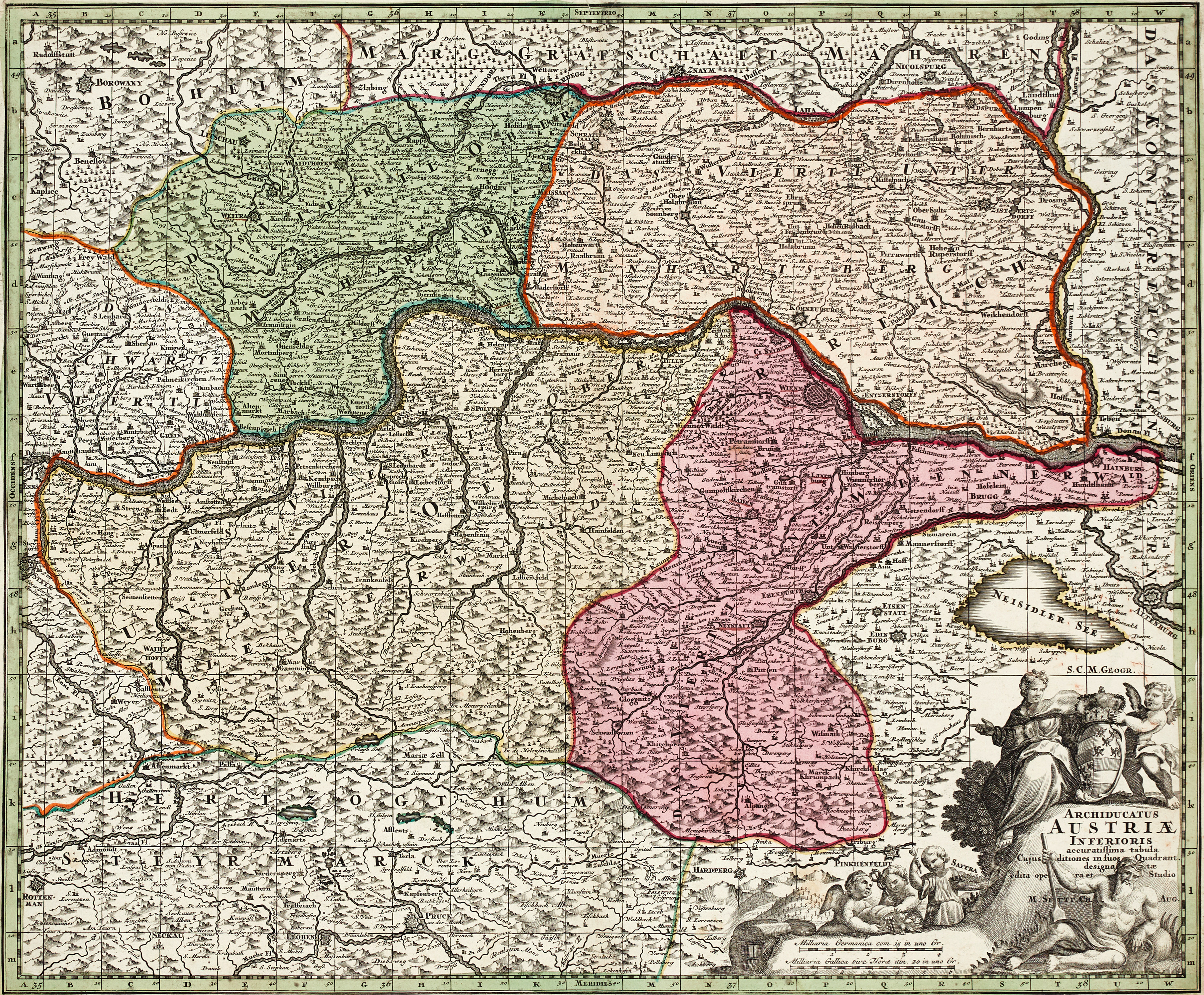 SEUTTER, Archiducatus Austriæ Inferioris, ca 1730/40.