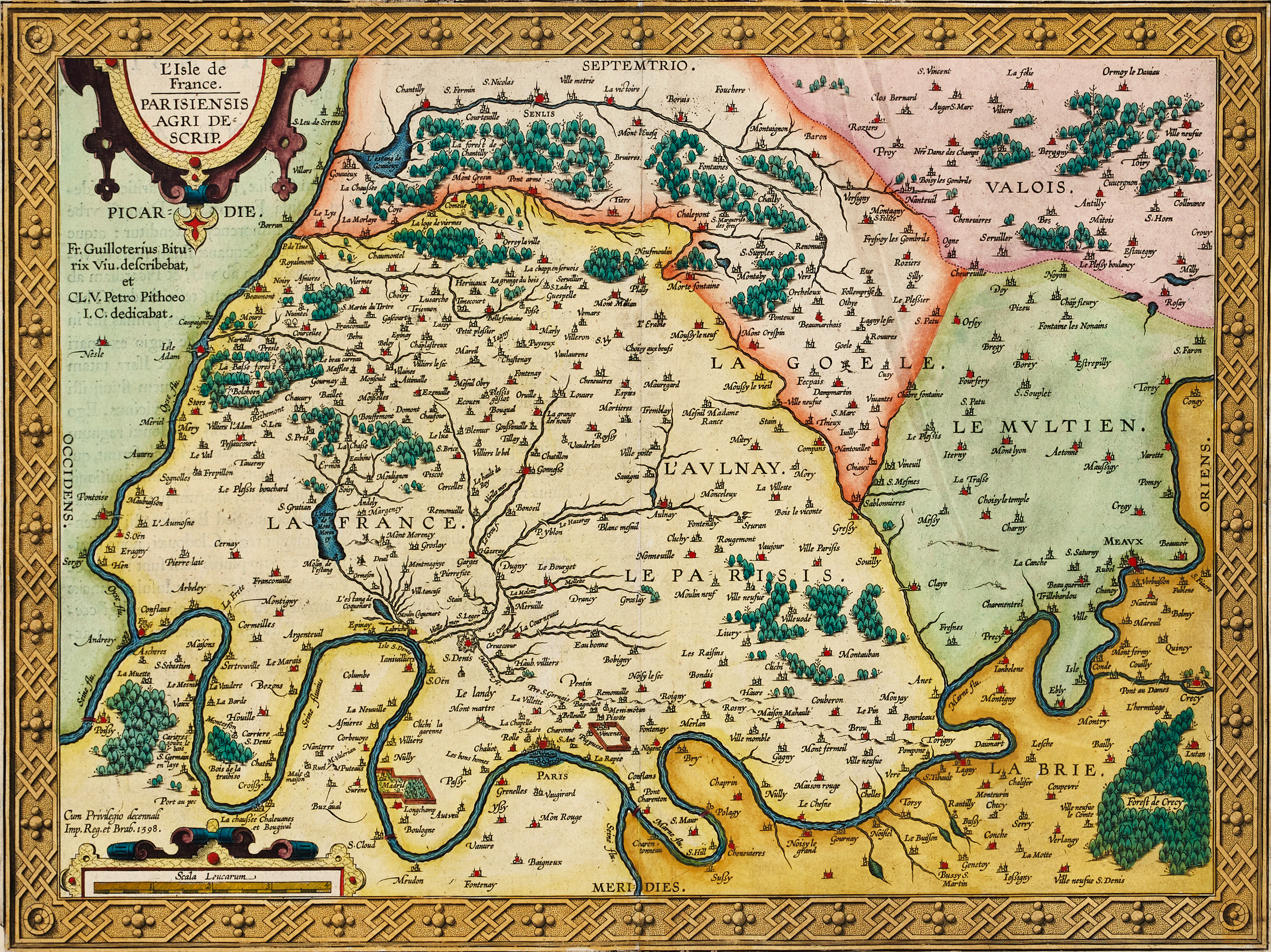 ORTELIUS, L'Isle de France. Parisiensis Agri Descrip., 1603.