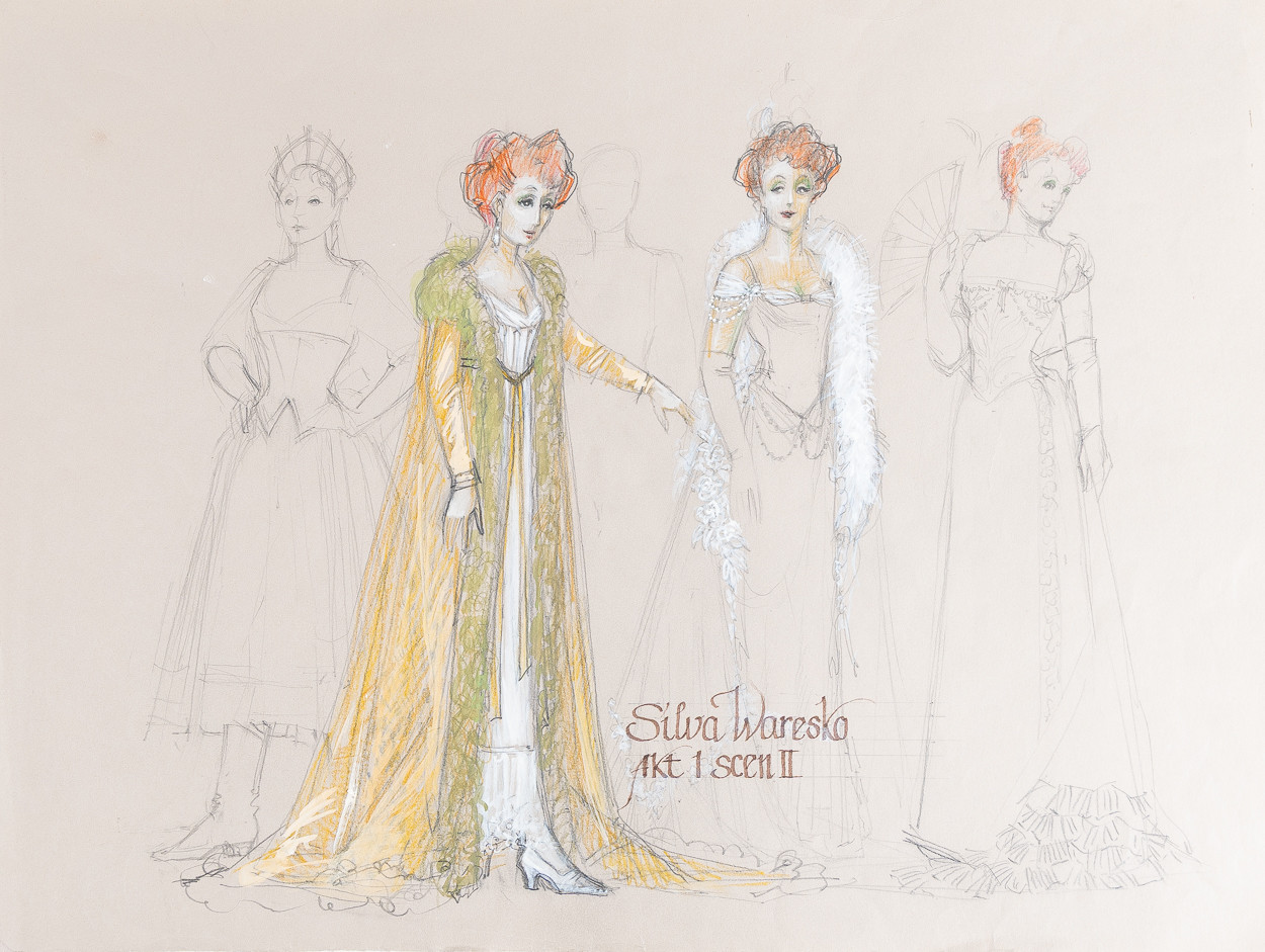 GÖRAN ARFS. Skisser, 9 st, 1970, 1983, 1989.