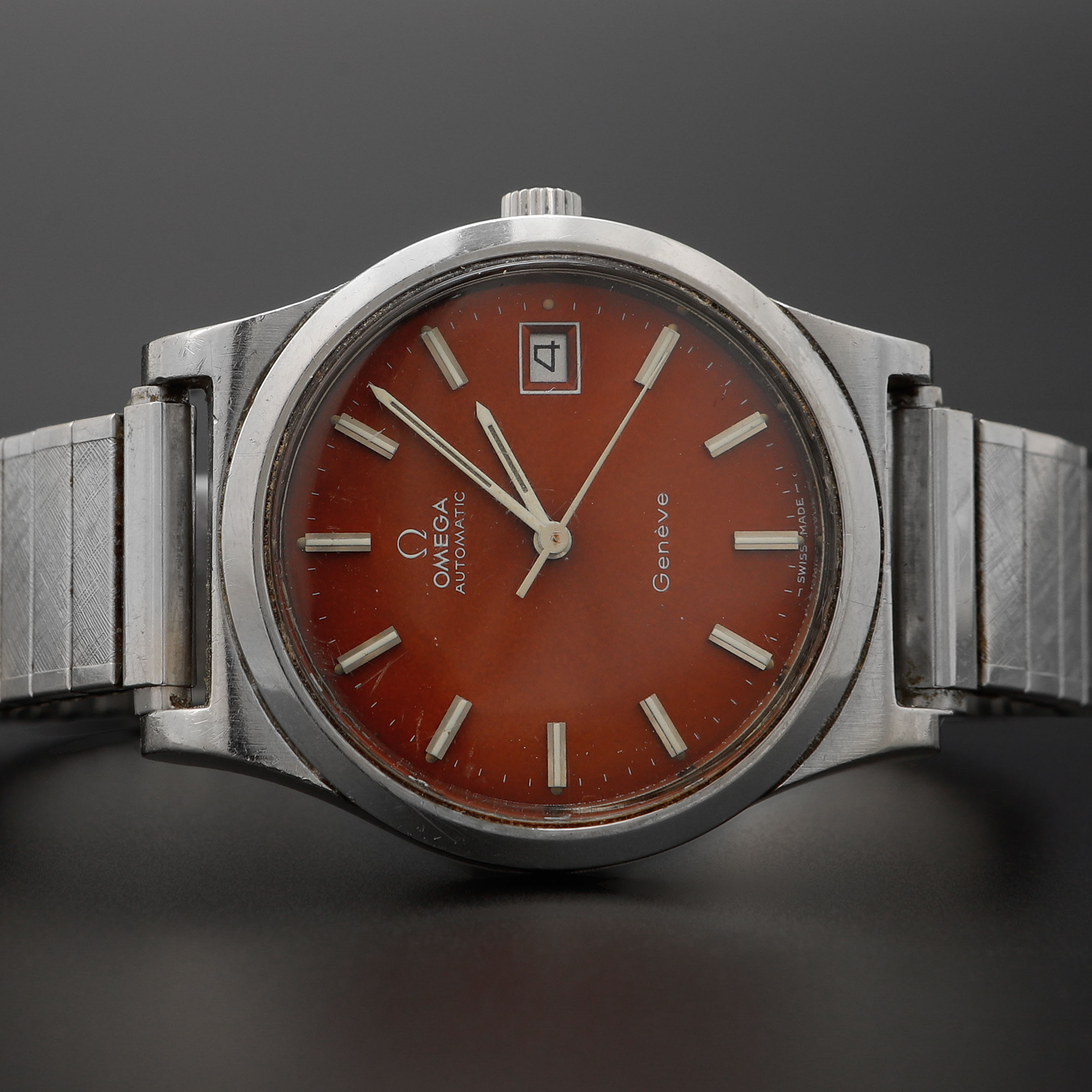 ARMBANDSUR, Omega, Genève, stål, manuell, ca 1974.