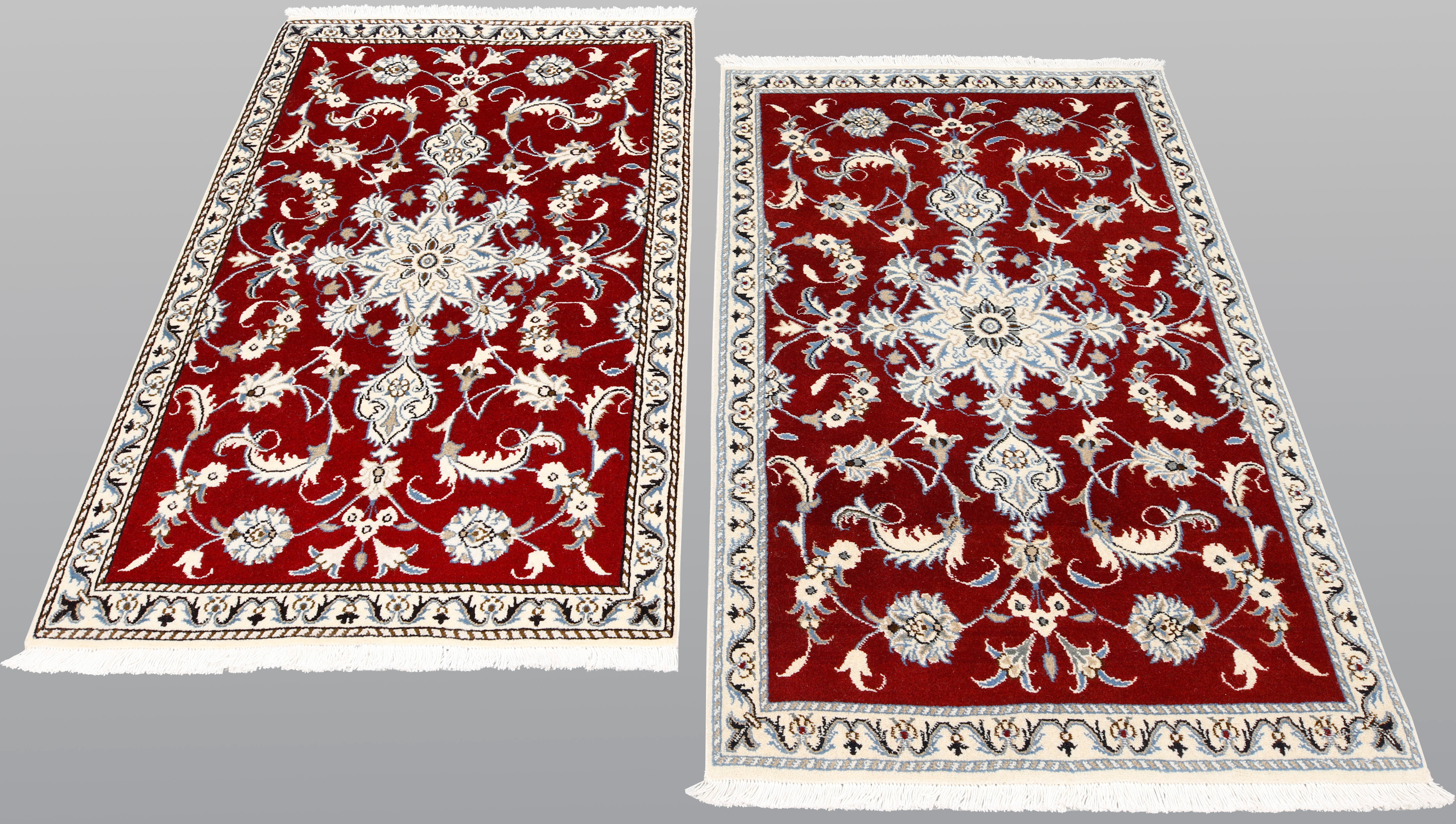 ORIENTMATTA. Nain sängmattor 2 st, 140 x 90 & 139 x 87 cm.