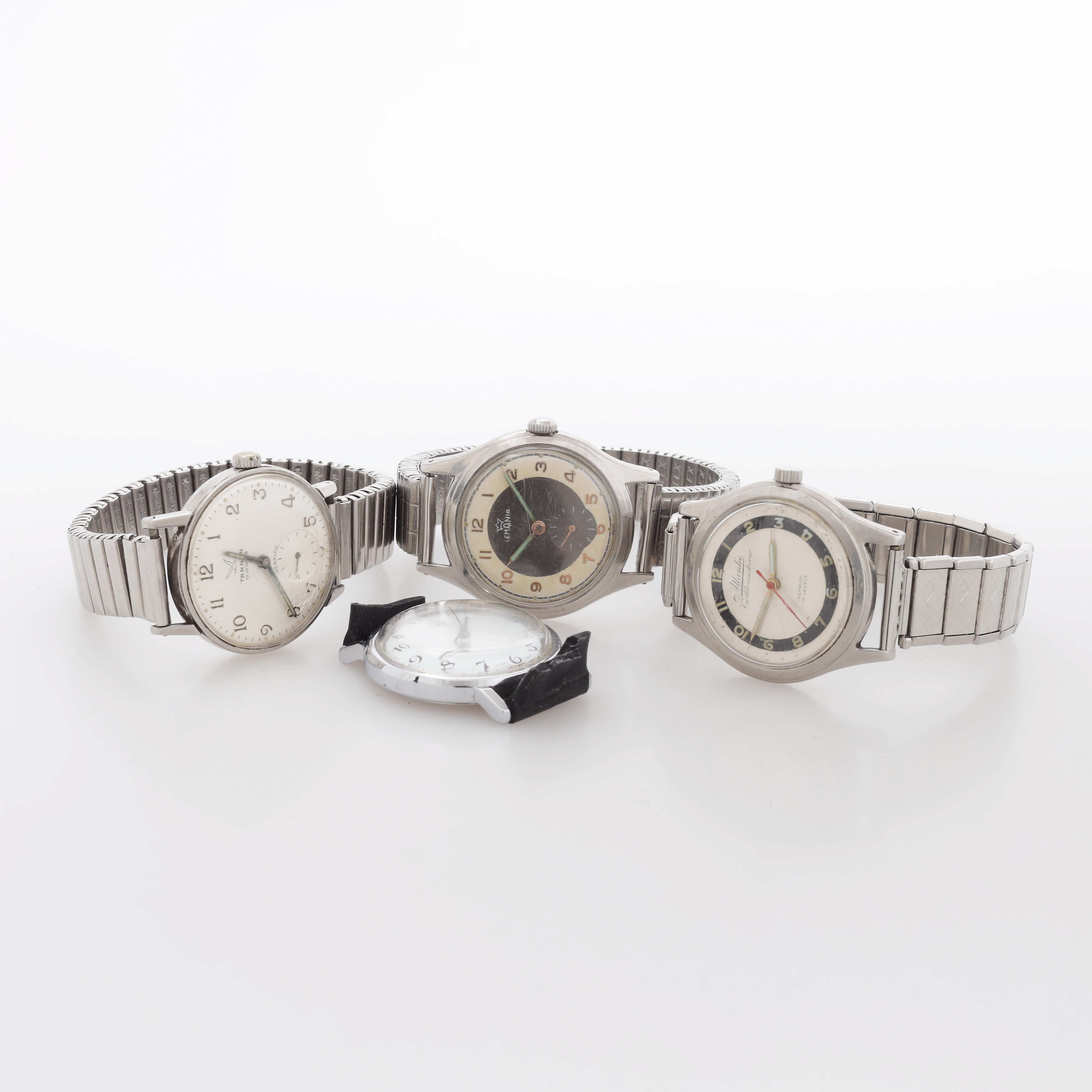 ARMBANDSUR, 4 st, Timex, Lemania, Atlantic, Tärnan.