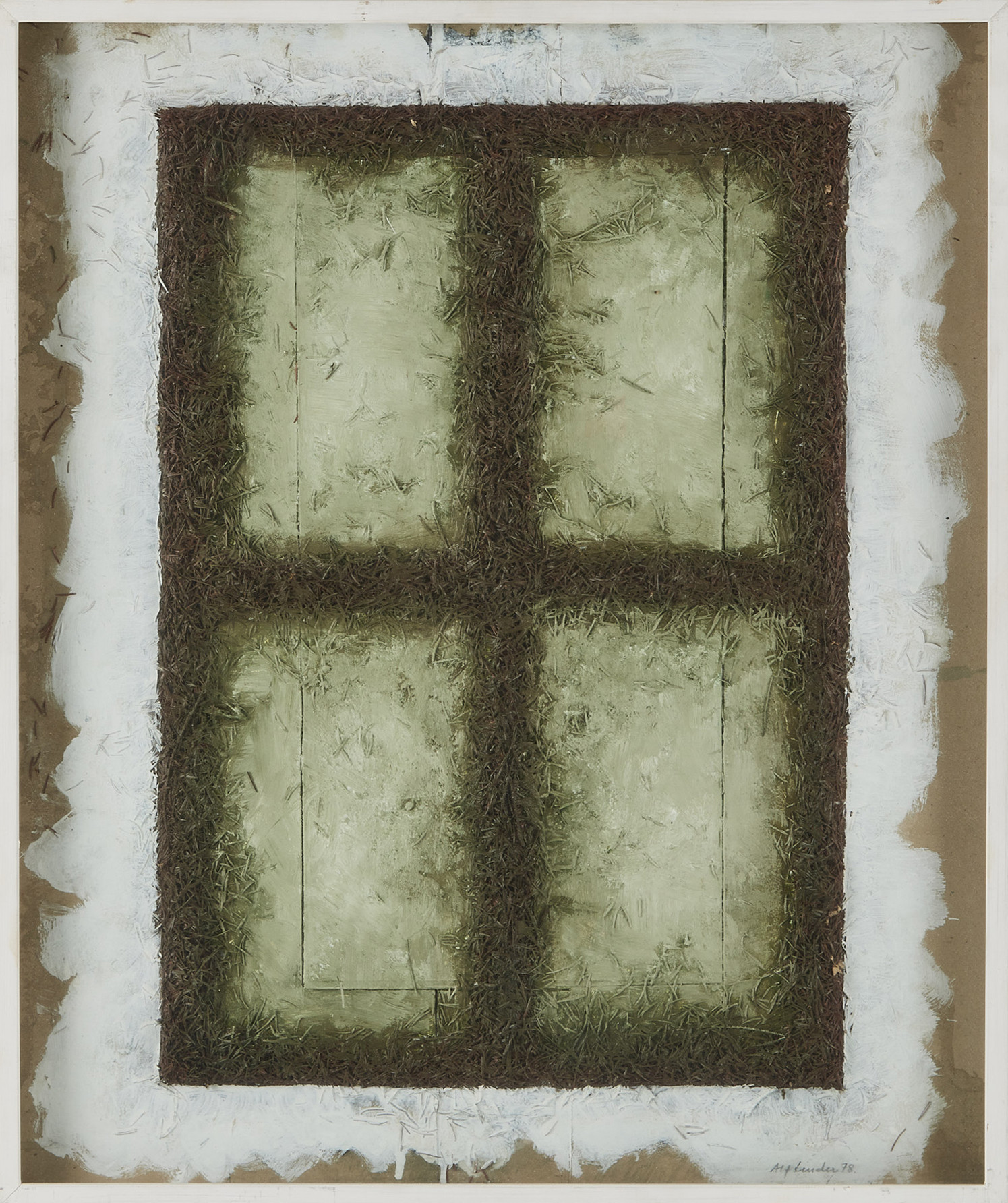 ALF LINDER (1907-1983). "Asfalten", blandteknik.