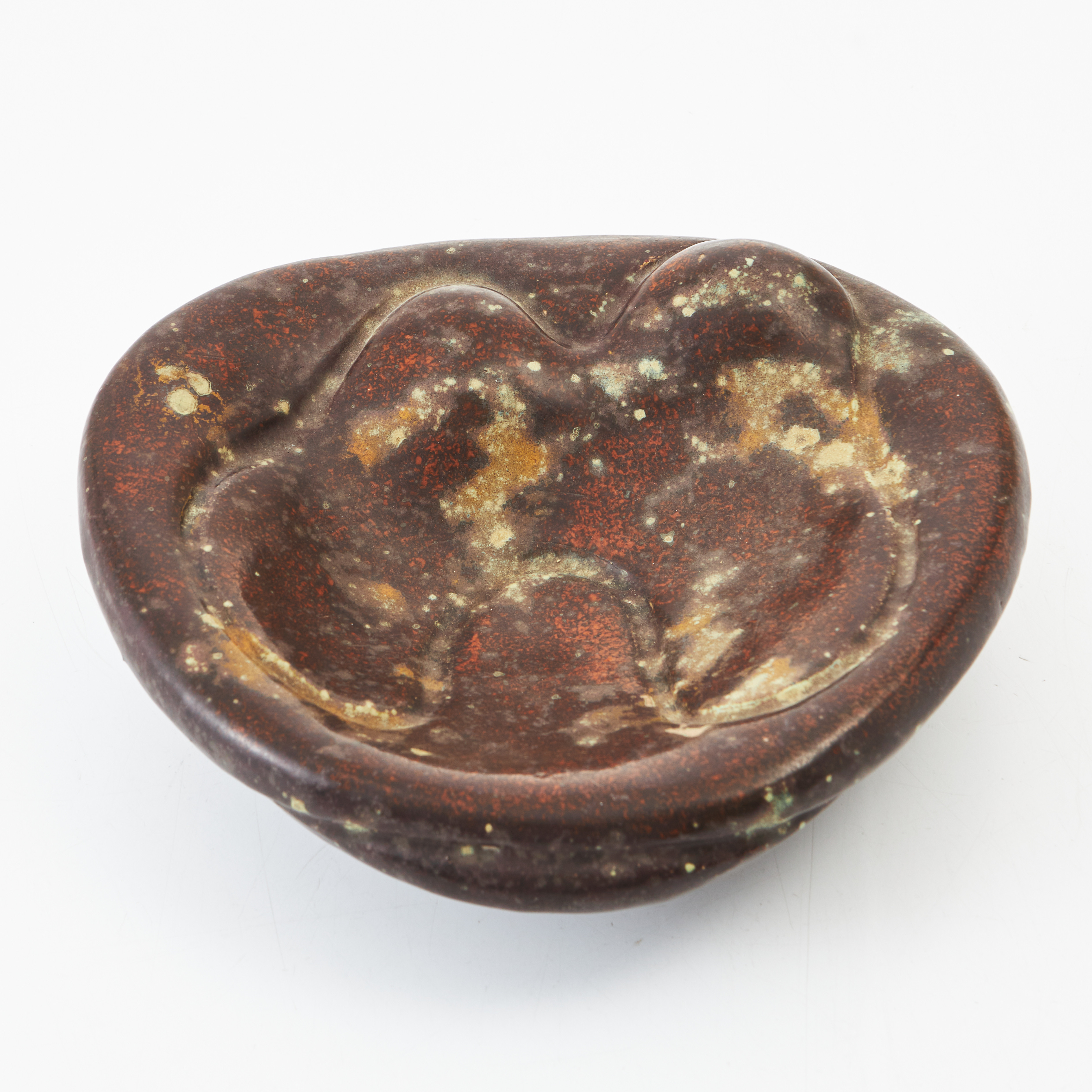 HANS HEDBERG. Skål, Biot, Frankrike, starkeldsfajans.