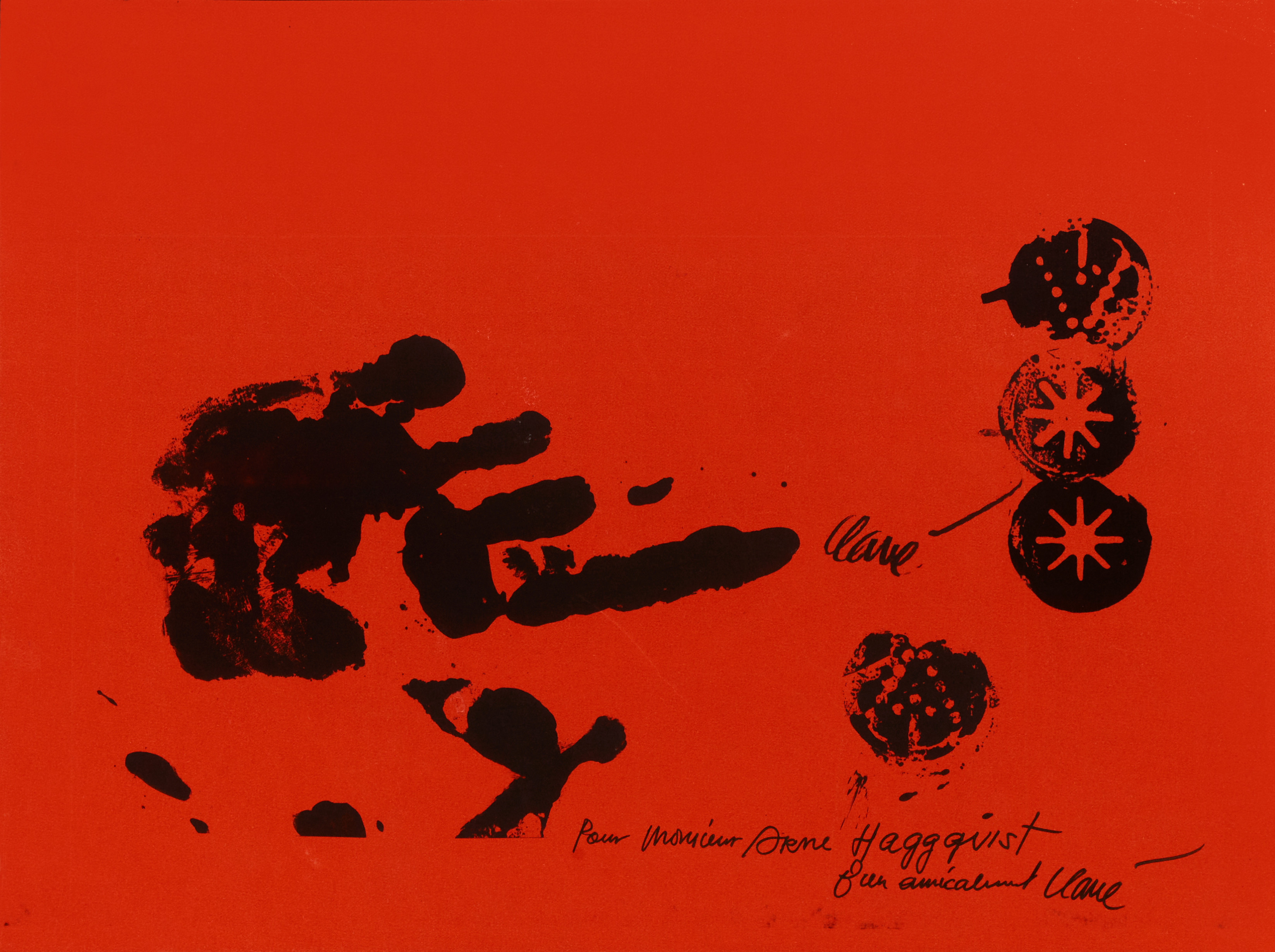 ANTONI CLAVÉ  (1913-2005). Komposition, 1970, signerad, litografi.