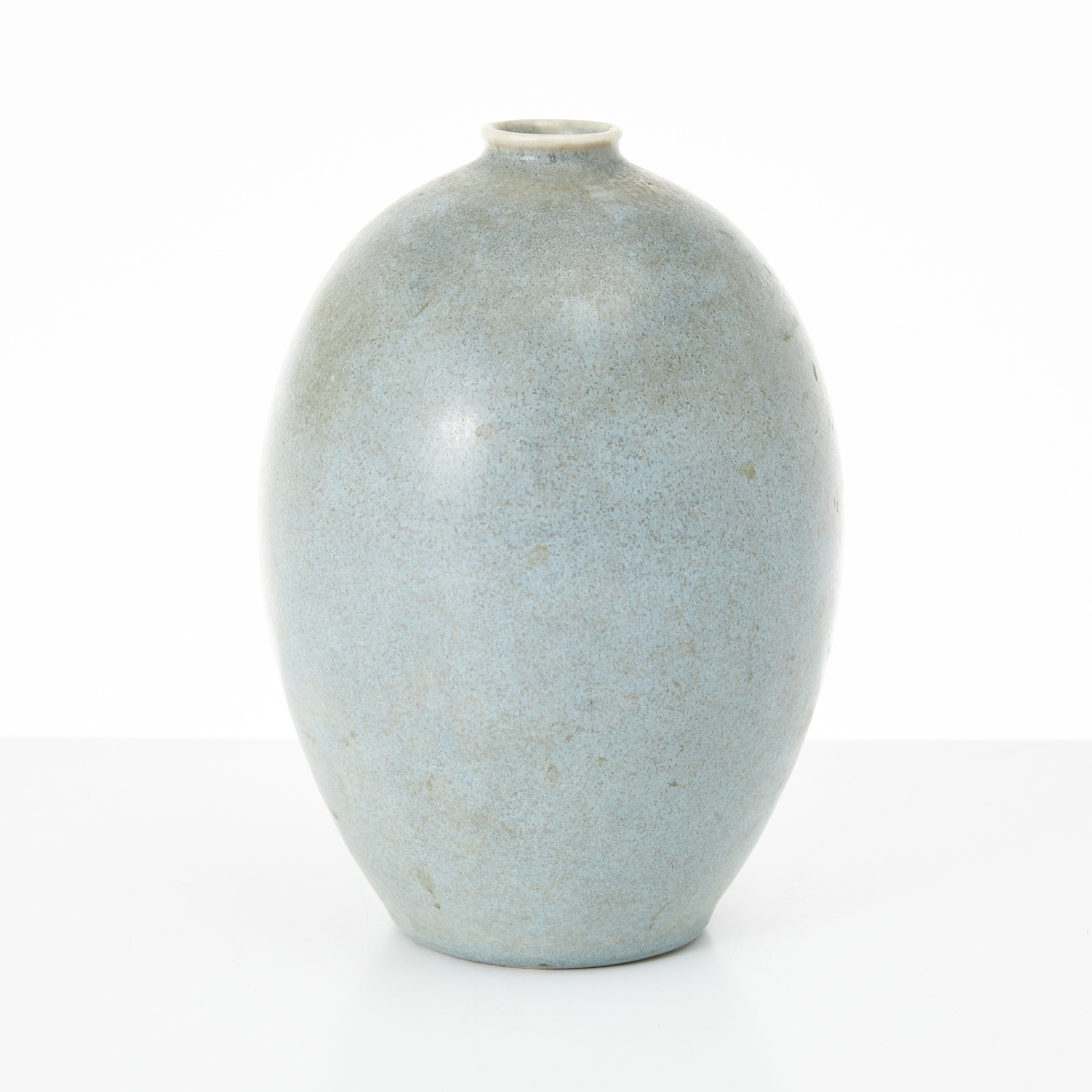 ERICH & INGRID TRILLER. Vas, stengods, blå glasyr, Tobo.