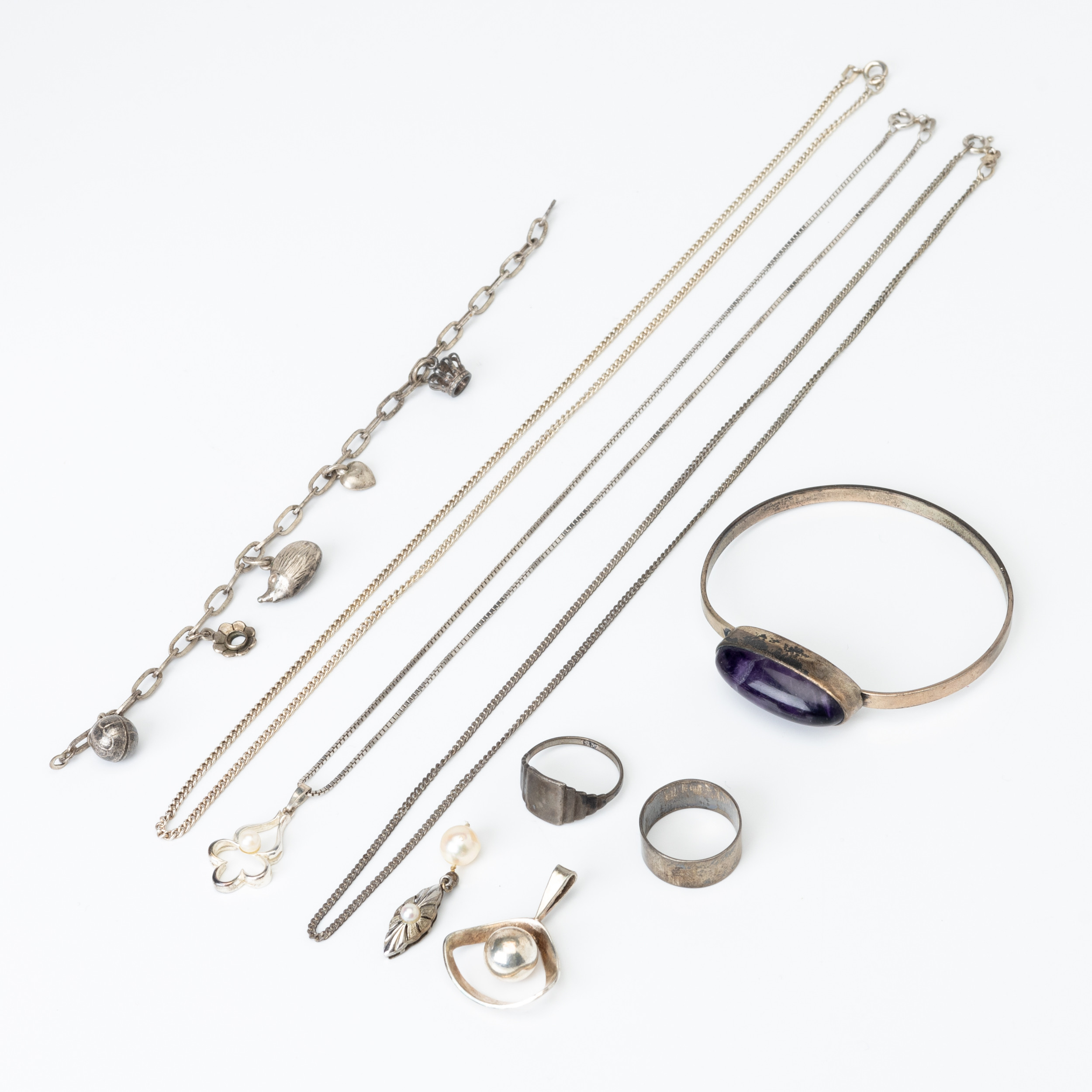 DIVERSE SMYCKEN, silver, olika tillverkare.