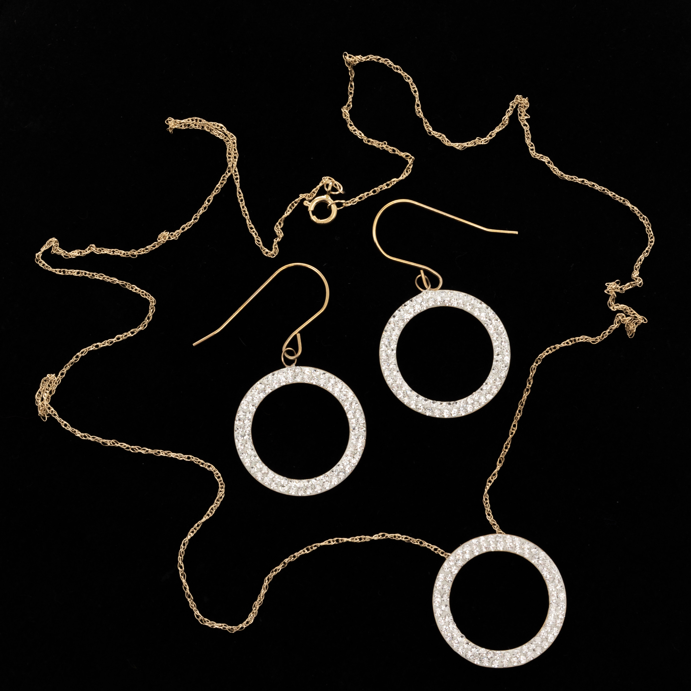 SMYCKESET, 10K guld, UnoAErre, Italien.