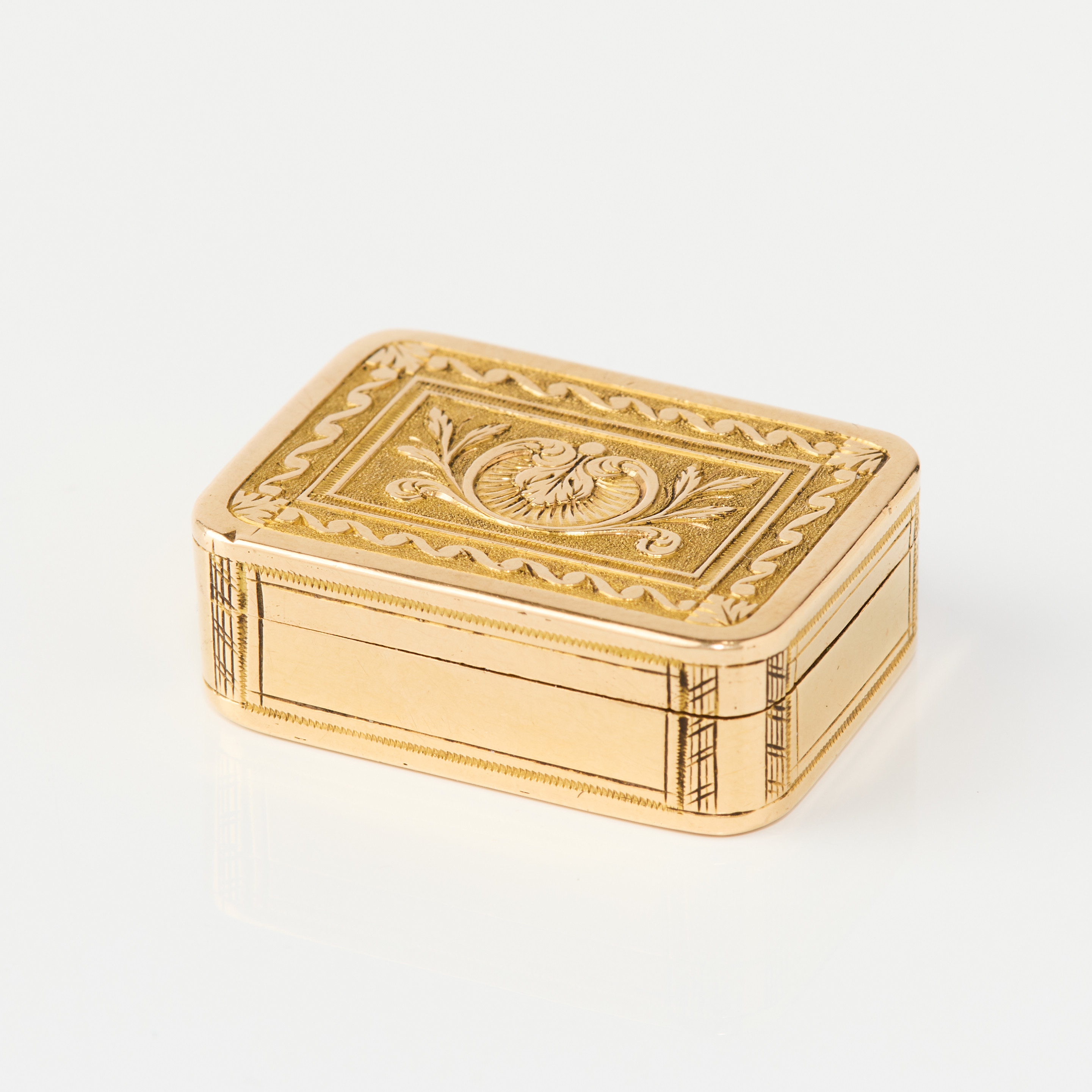 OLOF ISRAEL BERGGREN. Vinigrette, 18k guld, Stockholm 1812. Empire.